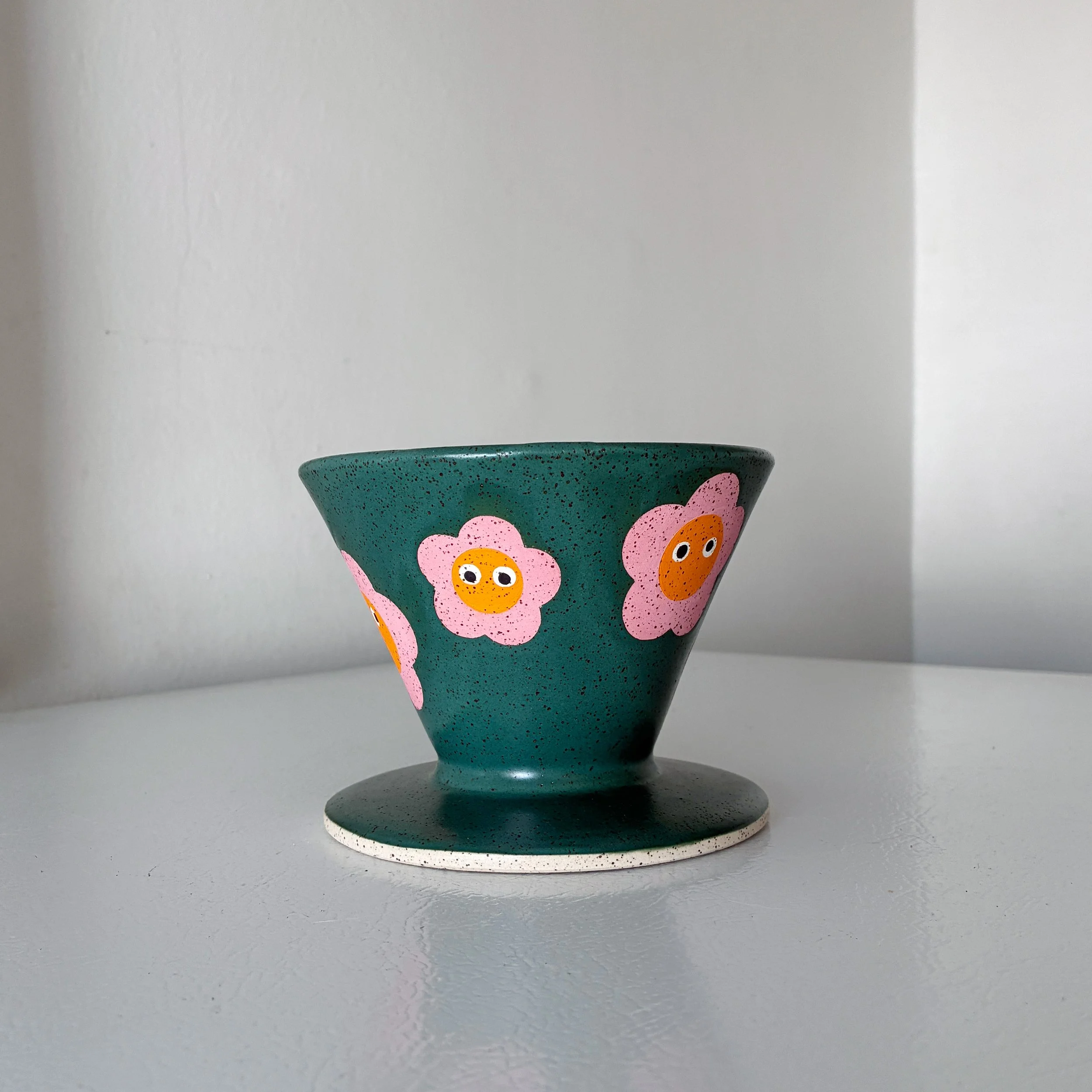 Green Flower Coffee Pour-Over