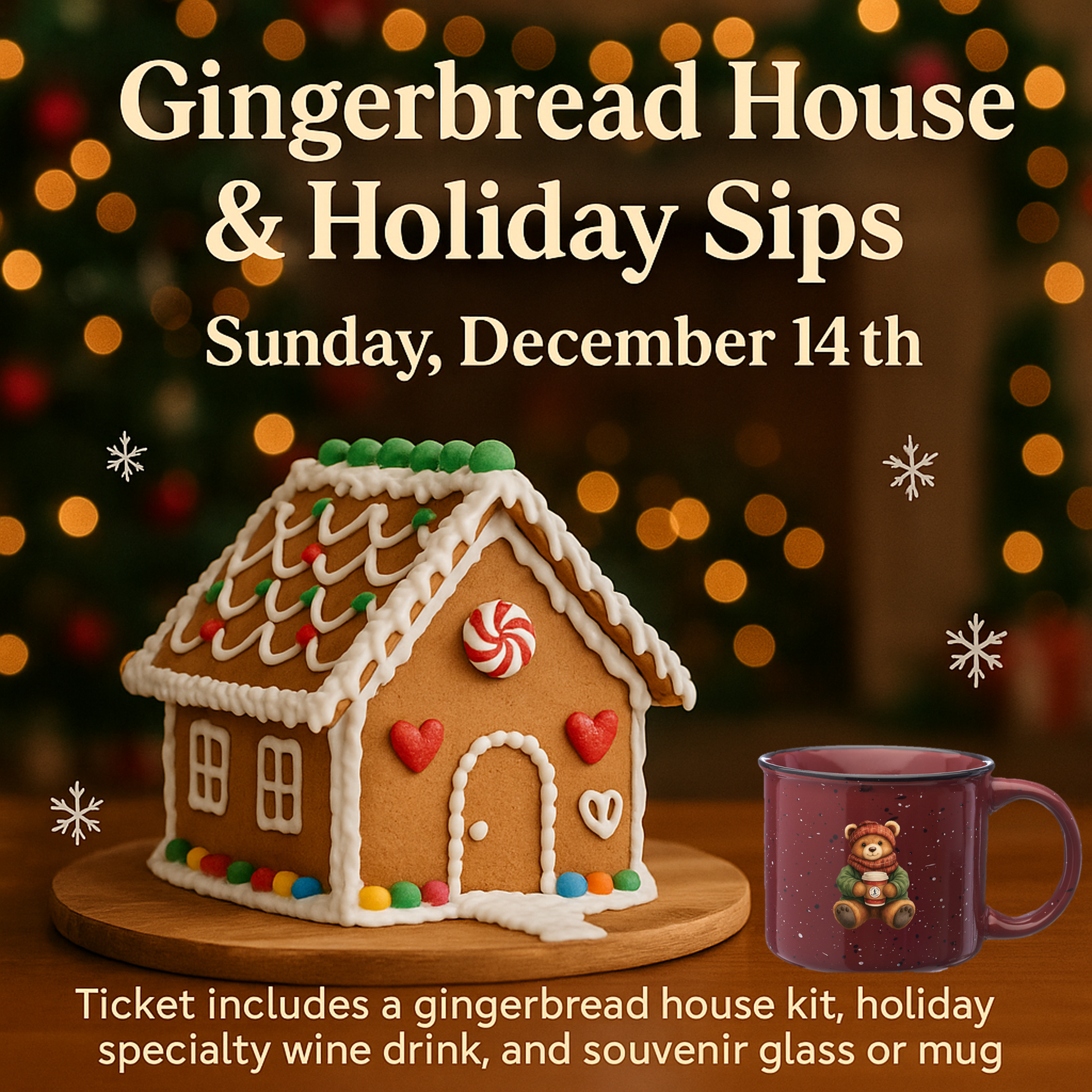 Gingerbread House &amp; Holiday Sips
