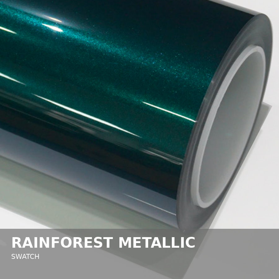 A metallic rainbow-colored wrap vinyl roll, used for car or object wrapping.