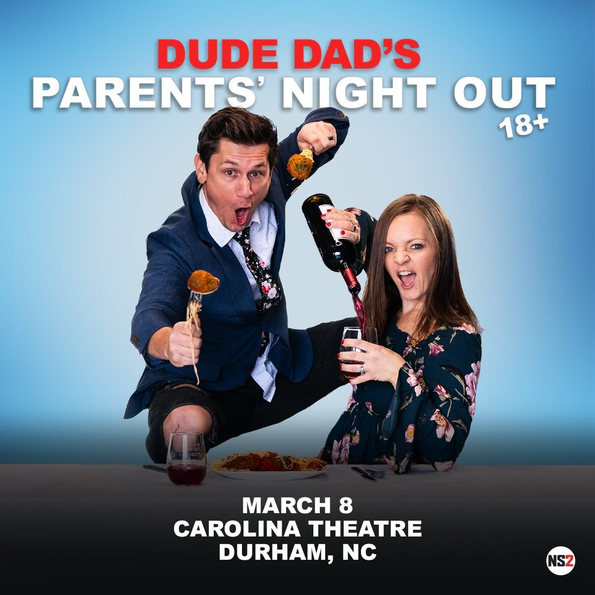 🎉 GIVEAWAY: Parents&rsquo; Night Out! 🎉
We&rsquo;re giving ONE lucky mom a pair of tickets to
😂 Dude Dad: Parents Night Out
📍 The Carolina Theatre of Durham
🗓 March 8th
Taylor Calmus AKA @dudedad is a content creator and viral sensation who taps