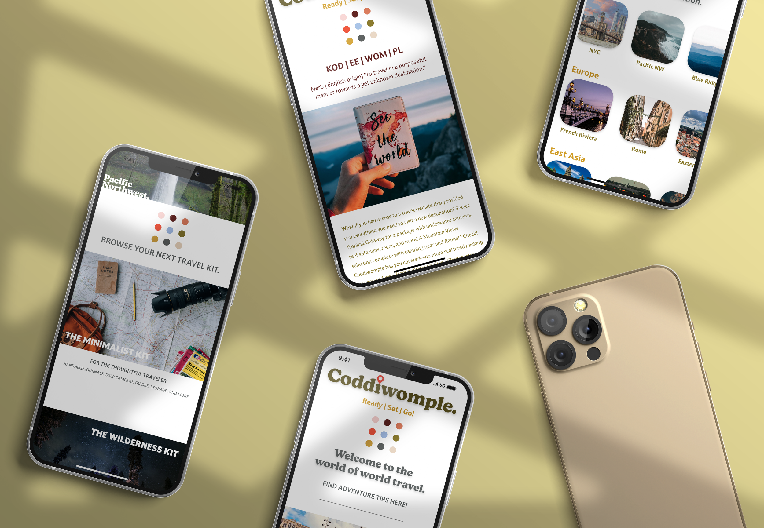 Coddiwomple Travel Branding & App
