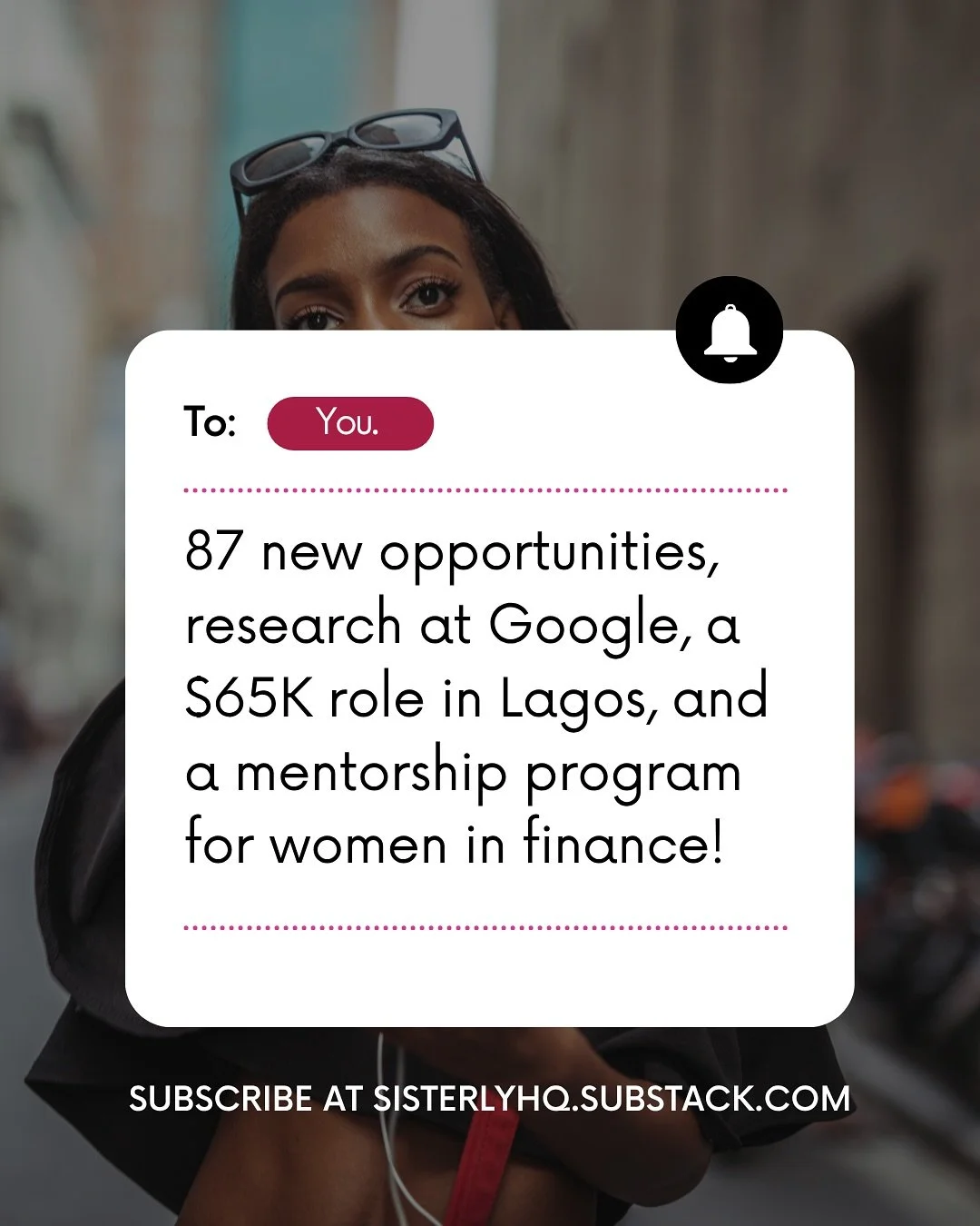 ✨ Sis, You&rsquo;ve Got Mail! ✨

This week&rsquo;s letter is overflowing with goodness, jobs, internships, fellowships, scholarships, and 87 brand-new opportunities waiting for you to claim them.
But before you dive in&hellip; I have one tiny favour 