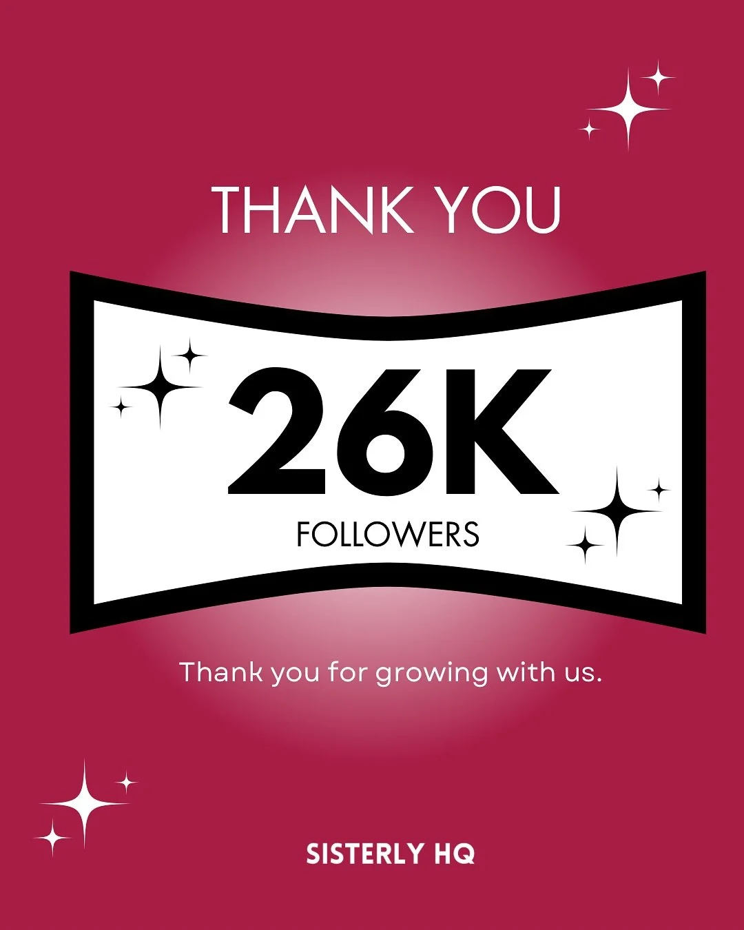 26,000 followers, 6000 Subscribers💛✨

Thank you for showing up, sharing, applying, winning, and building this powerful community with us. Every follow is a woman, a sister, choosing growth, courage, and possibility.

Here&rsquo;s to more opportuniti