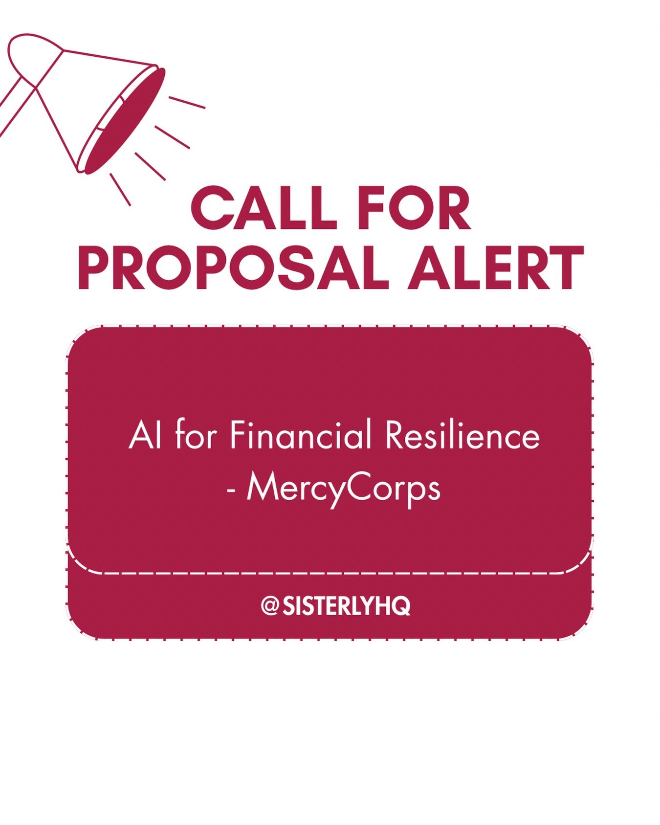 Sis, got a bold idea that uses AI to help unbanked communities access financial services? MercyCorps wants to hear from you. 💡🌍

The AI for Financial Resilience Grant is now open, and they&rsquo;re funding innovative solutions that can transform ho