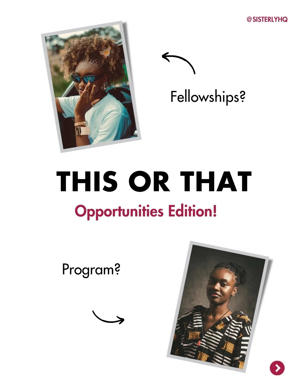 Swipe and see the opportunities waiting for you, sis 👉🏽

Fellowships, programs, residencies, everything you need to build skills, gain experience, and connect with the right people in 2026.

Don&rsquo;t just look, apply, save, and share with someon