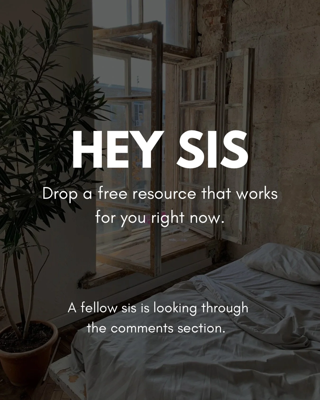 Hey sis, we want to hear from you 👇🏽

Drop a free resource that helped your applications in the comments, it could be a website, a guide, a tool, or even a community.

Let&rsquo;s help each other level up this year. Who knows? The resource you shar