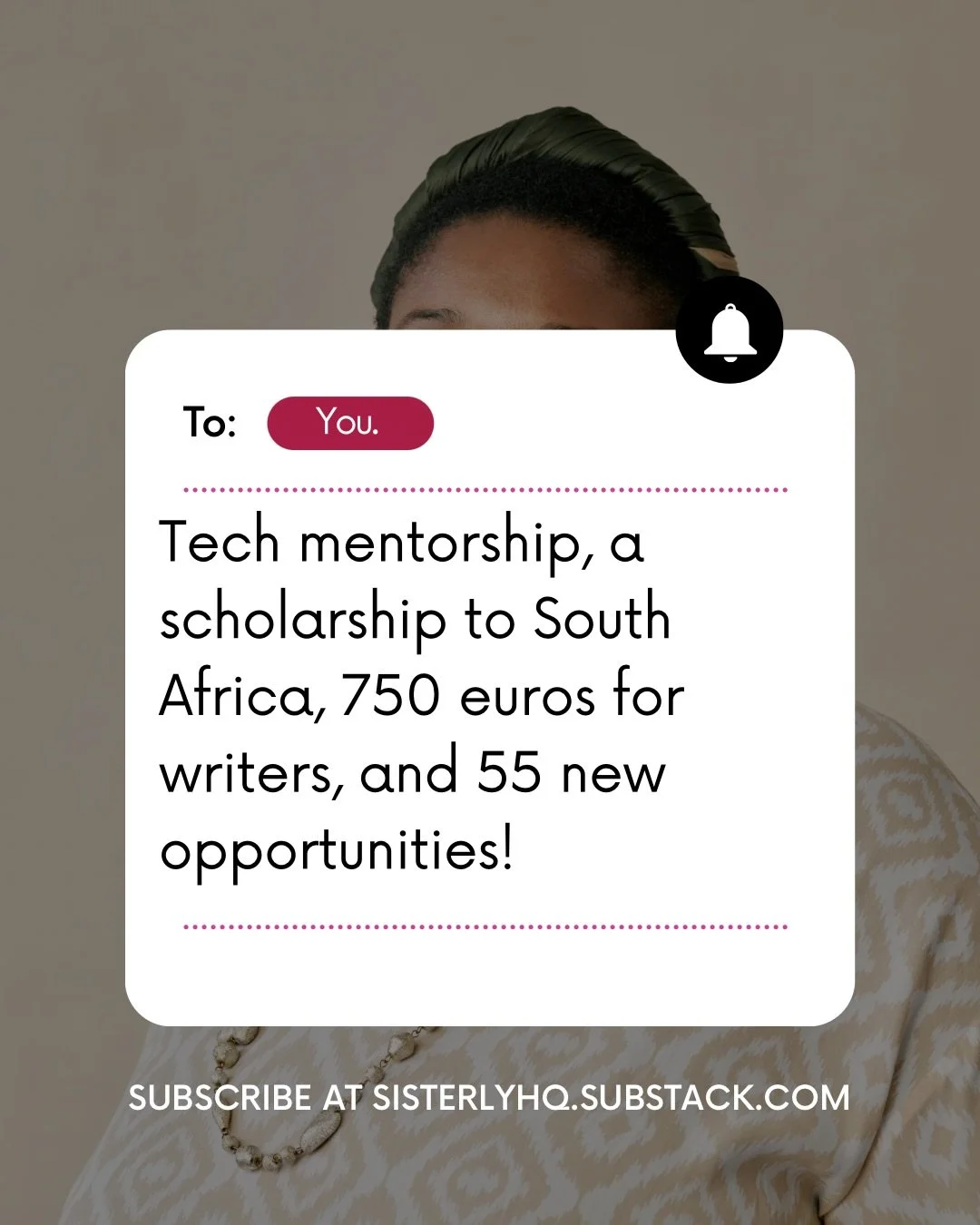 📬 You&rsquo;ve got mail, sis.
In today&rsquo;s letter:
&bull; 55 new opportunities just added to the website
&bull; A &euro;47K&ndash;&euro;55K remote social media &amp; video role
&bull; A Graduate Trainee role at EY
&bull; Fully funded postgraduat