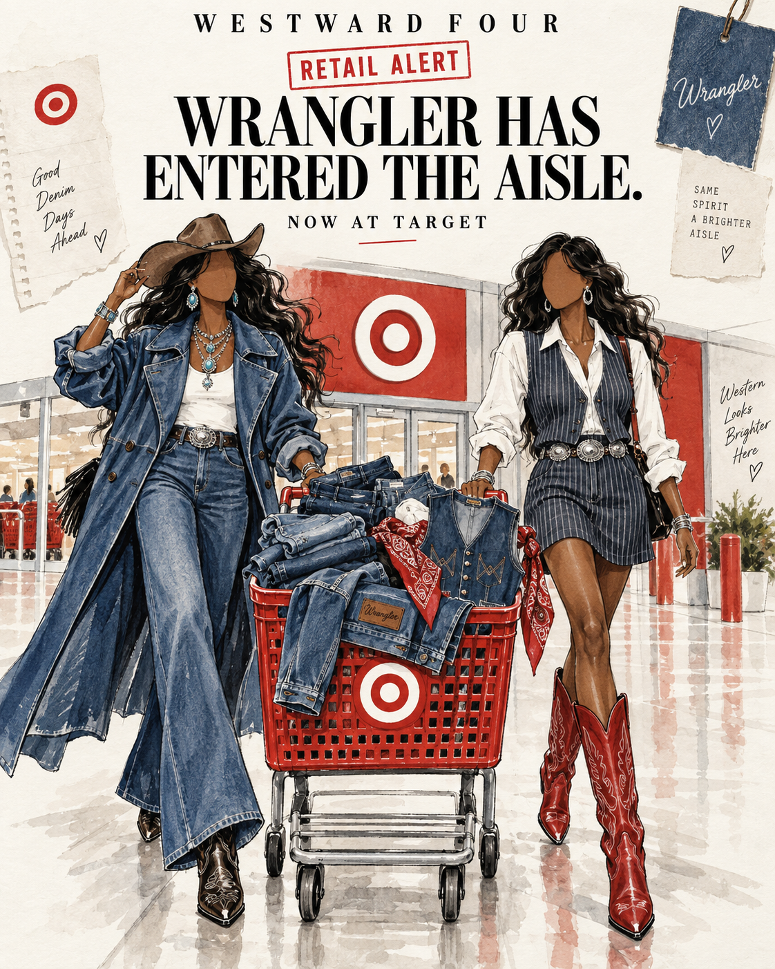 Retail Alert: Wrangler Arrives at Target With Its First Women’s Collection