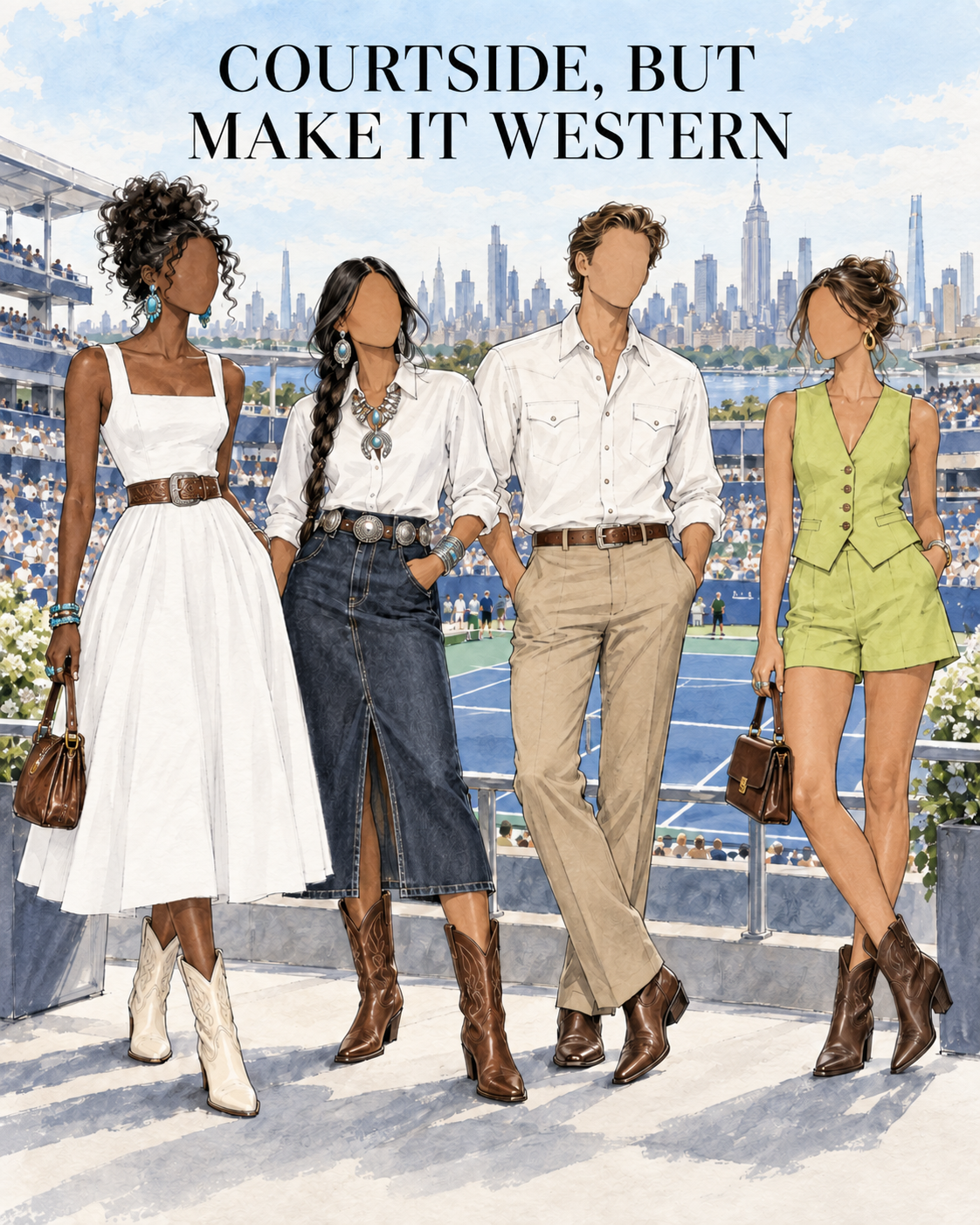 Courtside, but Make It Western: What to Wear to the US Open in New York
