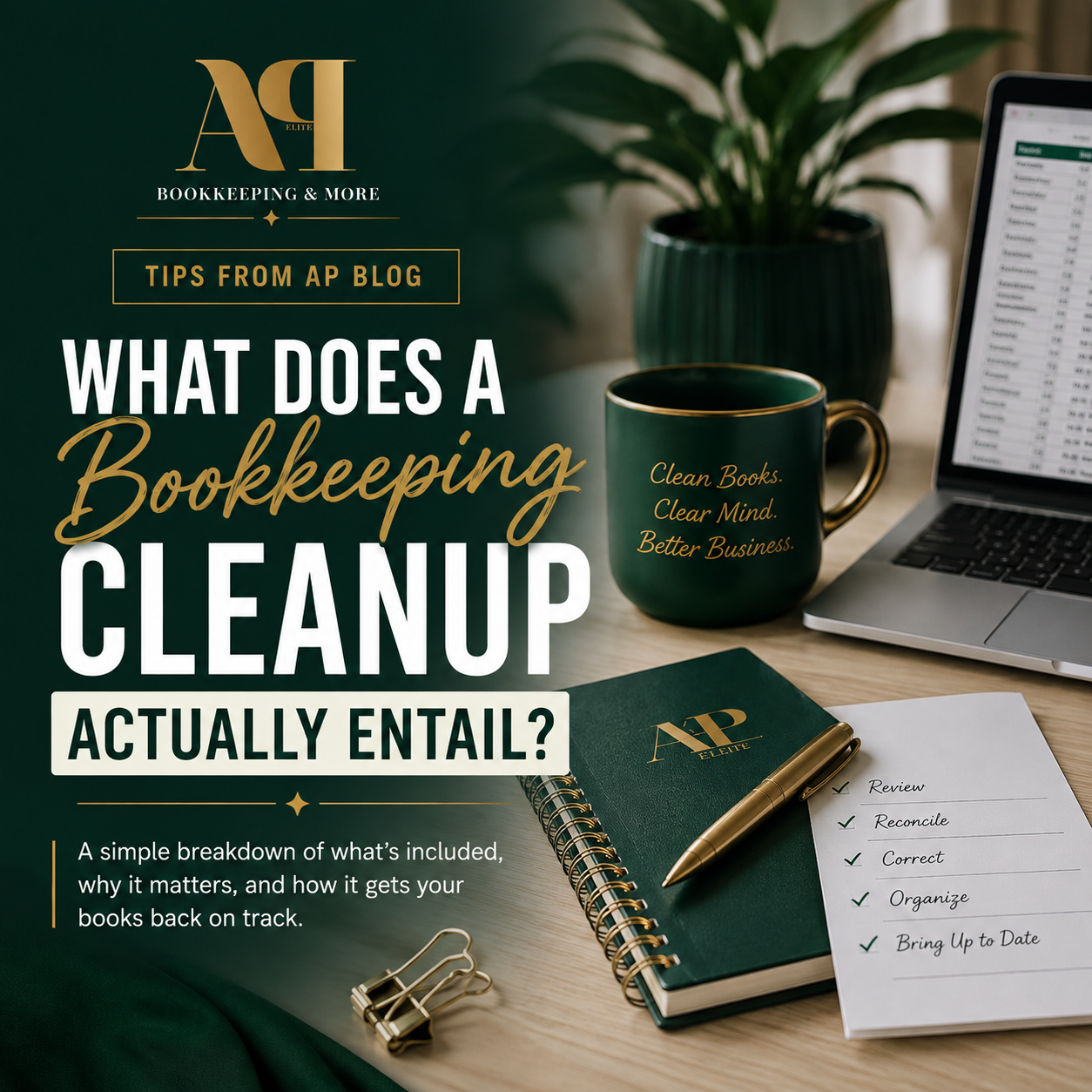 What Does a Bookkeeping Cleanup Actually Entail?