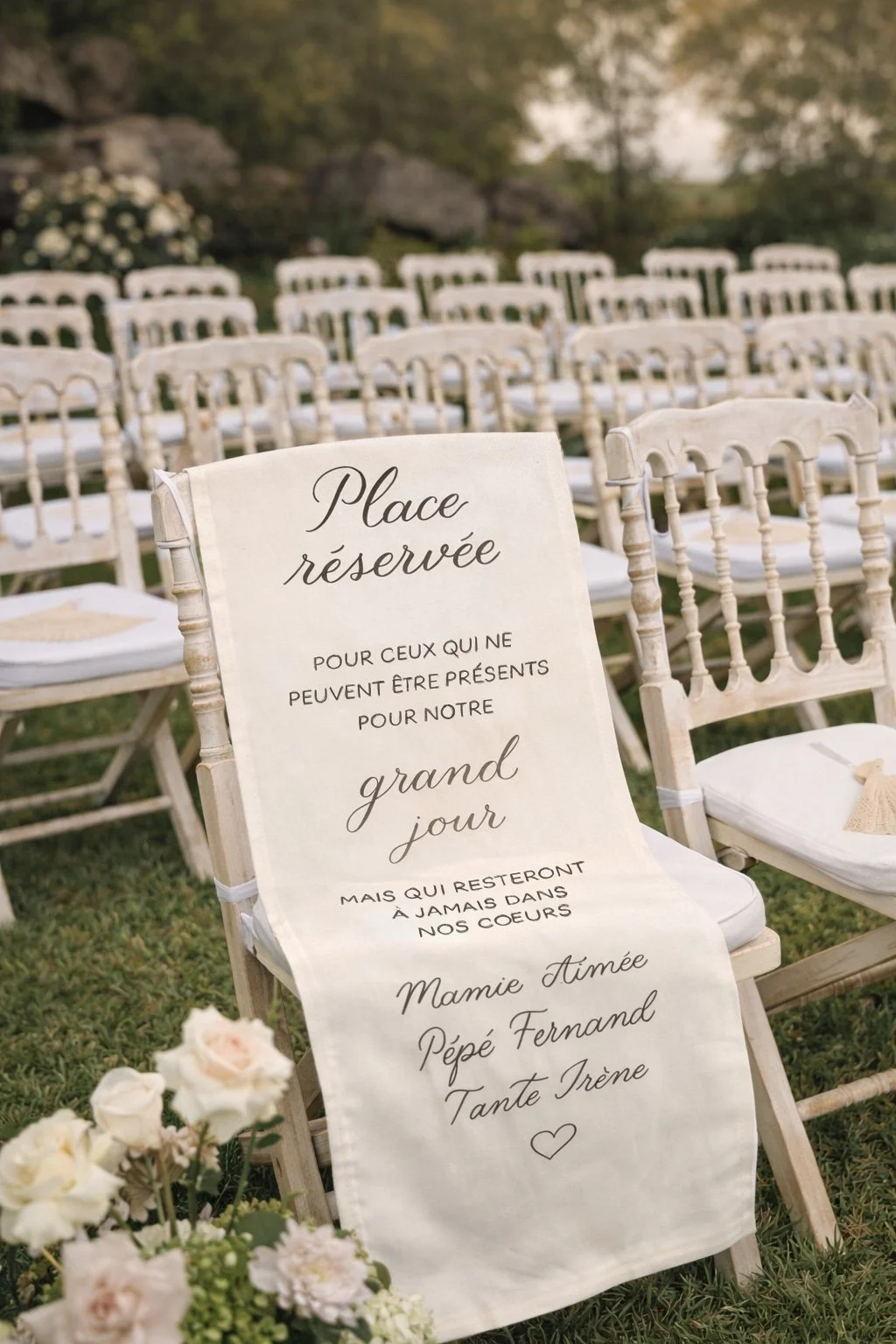 Affiche tissu hommage 44x125cm