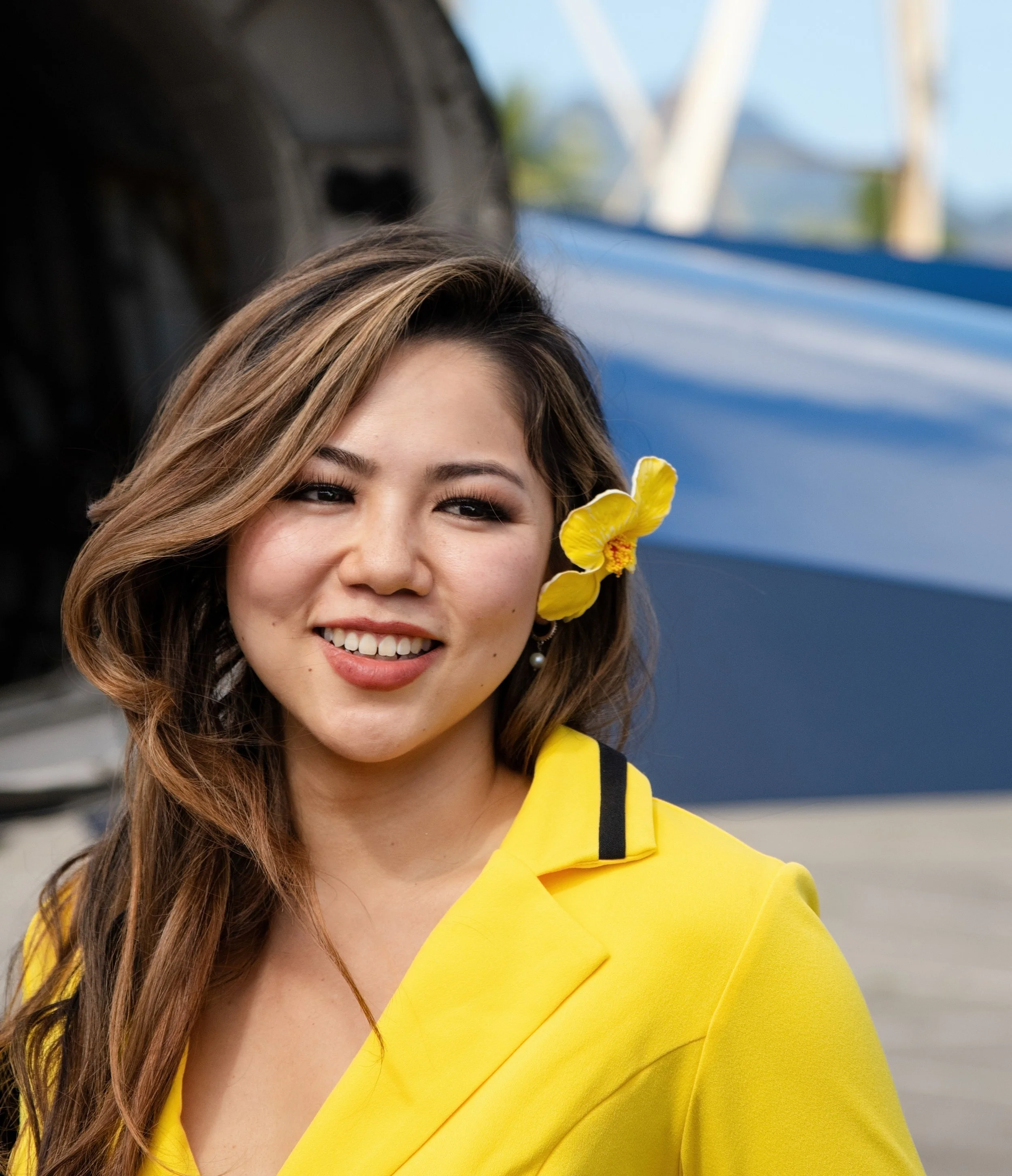 Biz Kellam, Hawaii Headshot Portrait Photographer, photographs this professional young woman