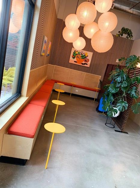 Past Lives Construction Restaurant Design Seating Area