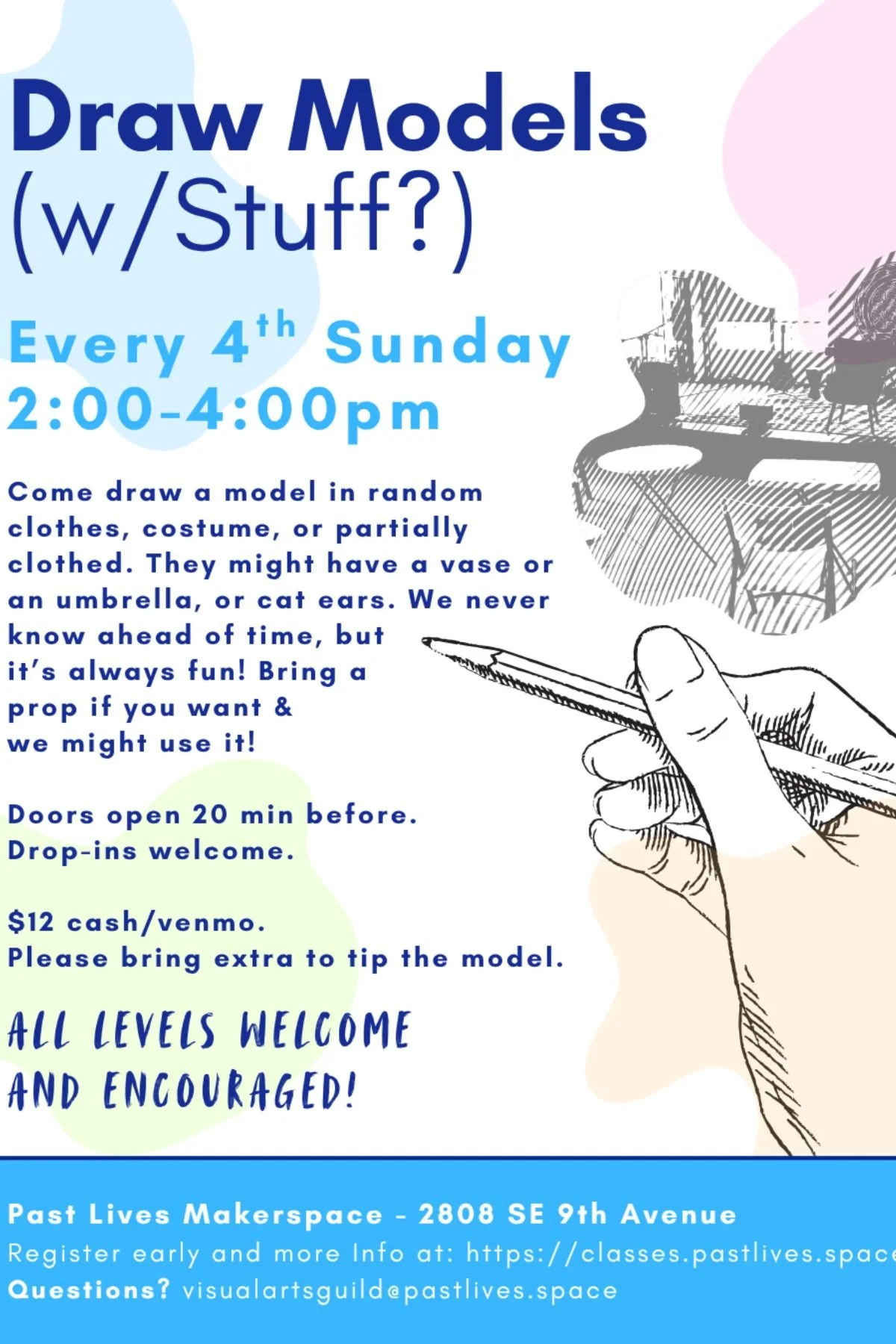 August Figure Drawing with Kate