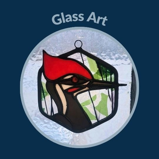 Stained glass art piece