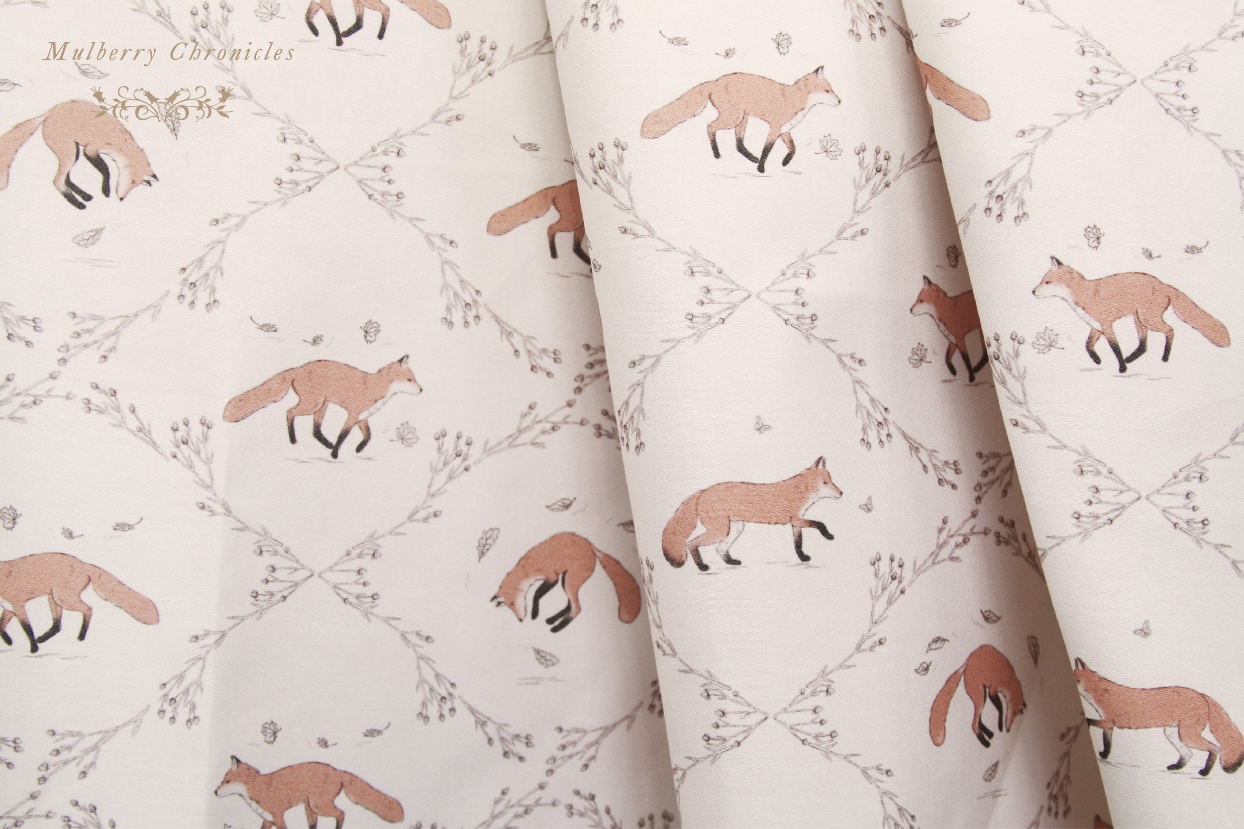 Fox Textile Illustration
