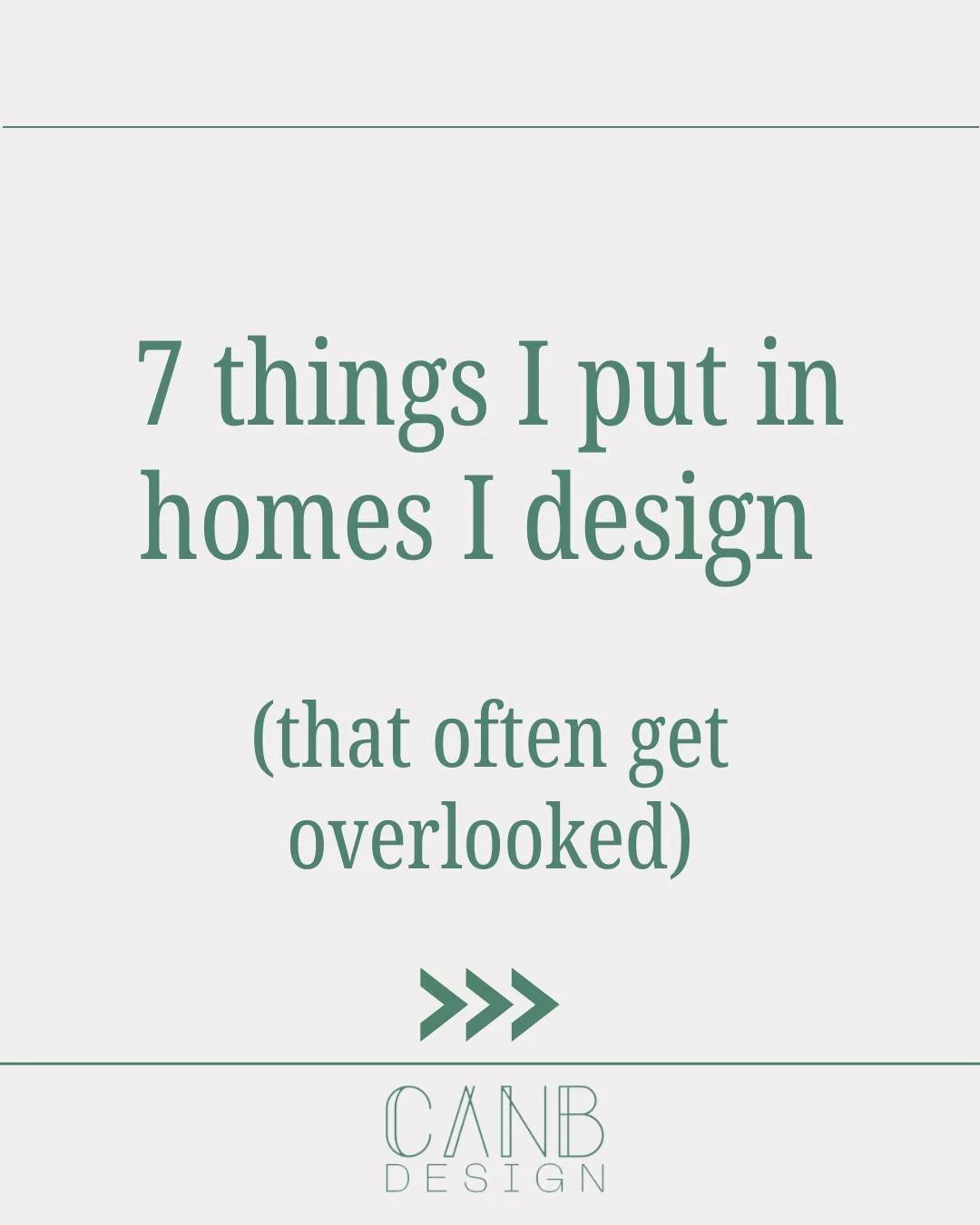 You don't know what you don't know - and that's where I come in 🙋🏼&zwj;♀️

There are things I include and consider in every home I design that most people don't think to ask for until they're living in a home that doesn't have them.

It's not just 