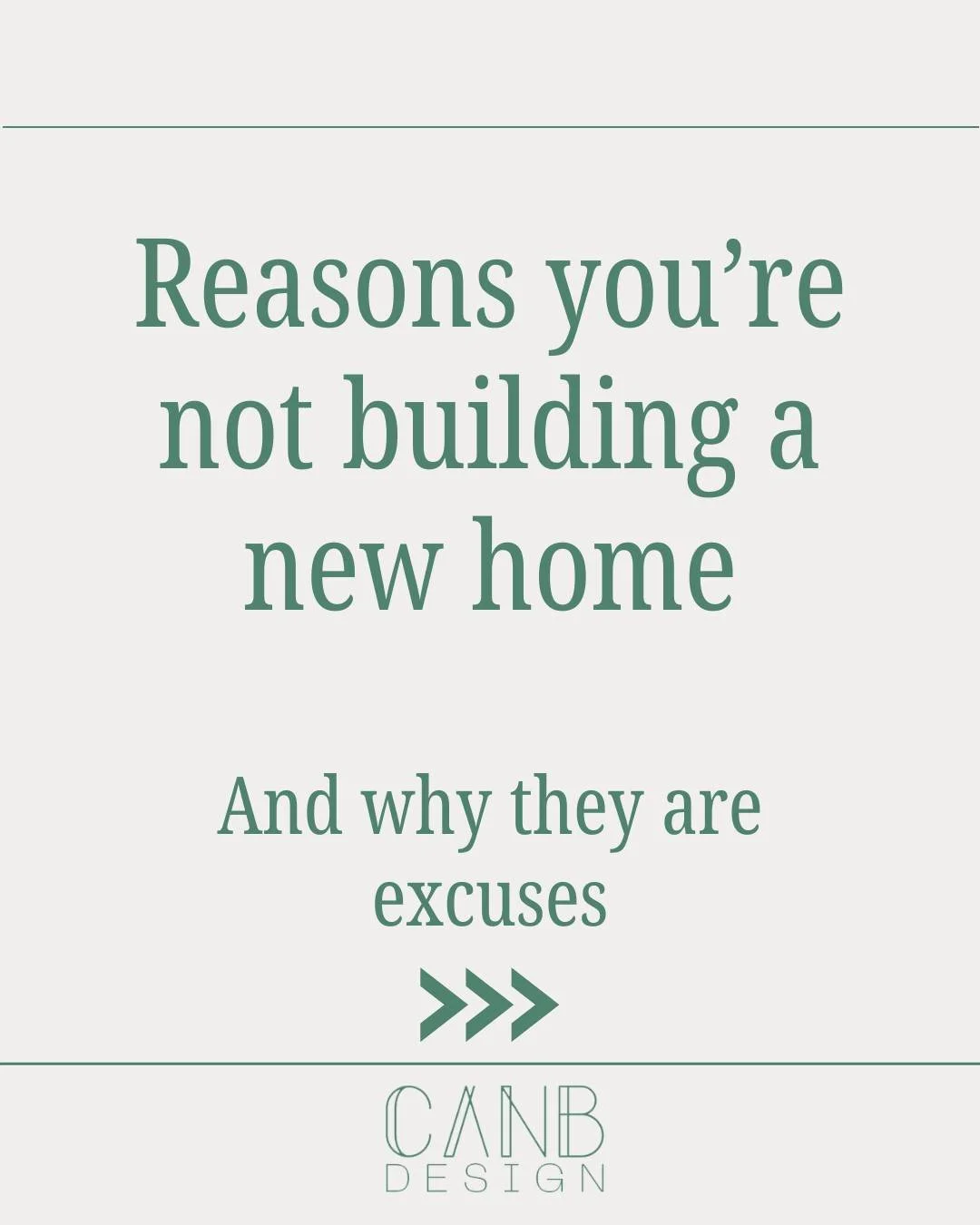 I'm going to hold your hand when I say this...

It's easy to find reasons to wait on building your dream home. It's a big leap, and it might feel safer to keep renting or dealing with a home that's "fine." But on the other side of that fear