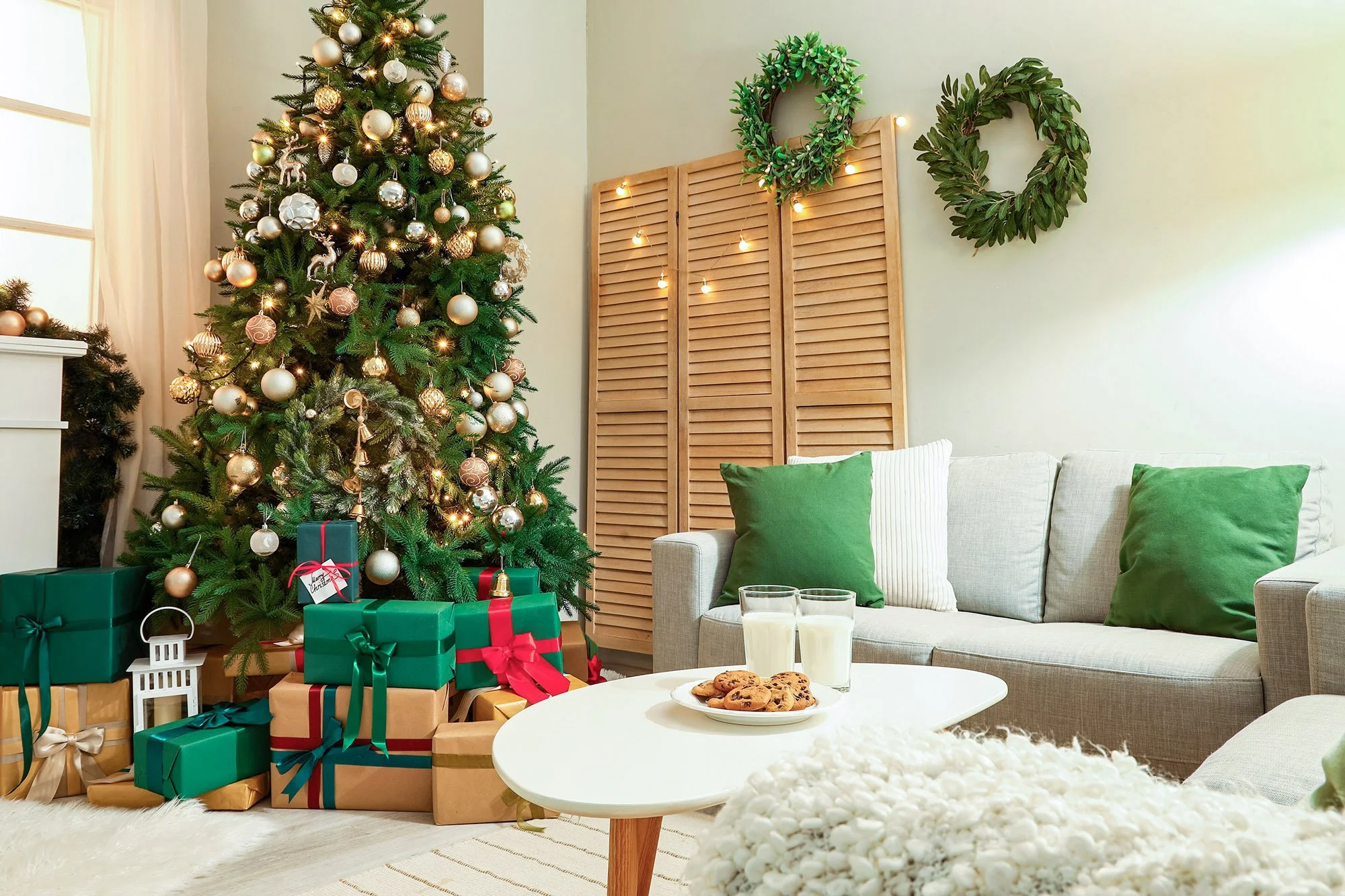 Limpieza de preparación para la navidad