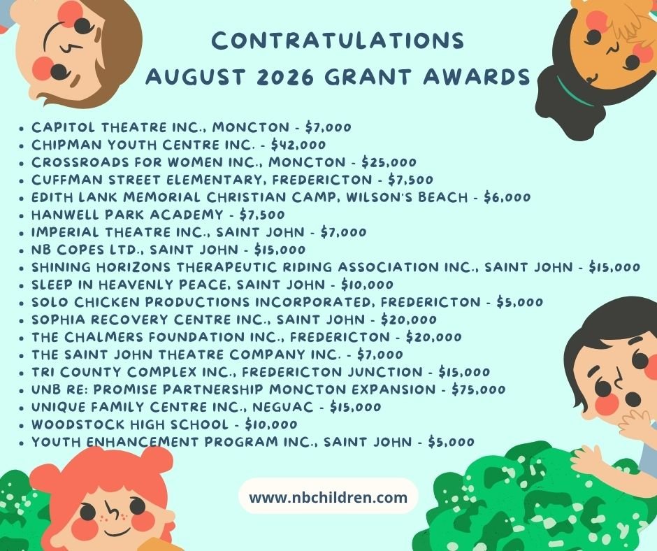August 2026 Grant Awards