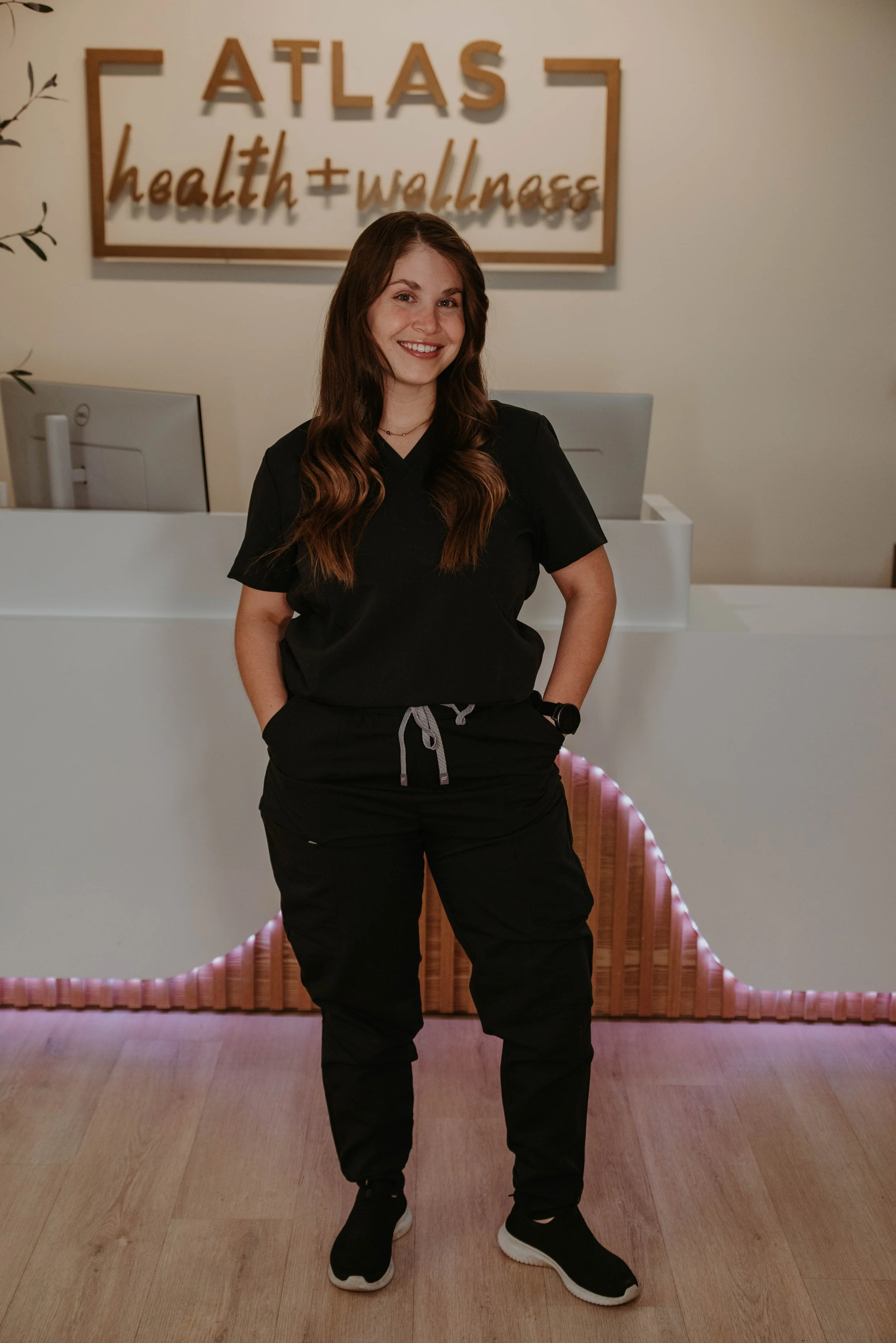 Tori Harroff, Administrative Assistant at Atlas Health & Wellness, supporting patients with personalized care