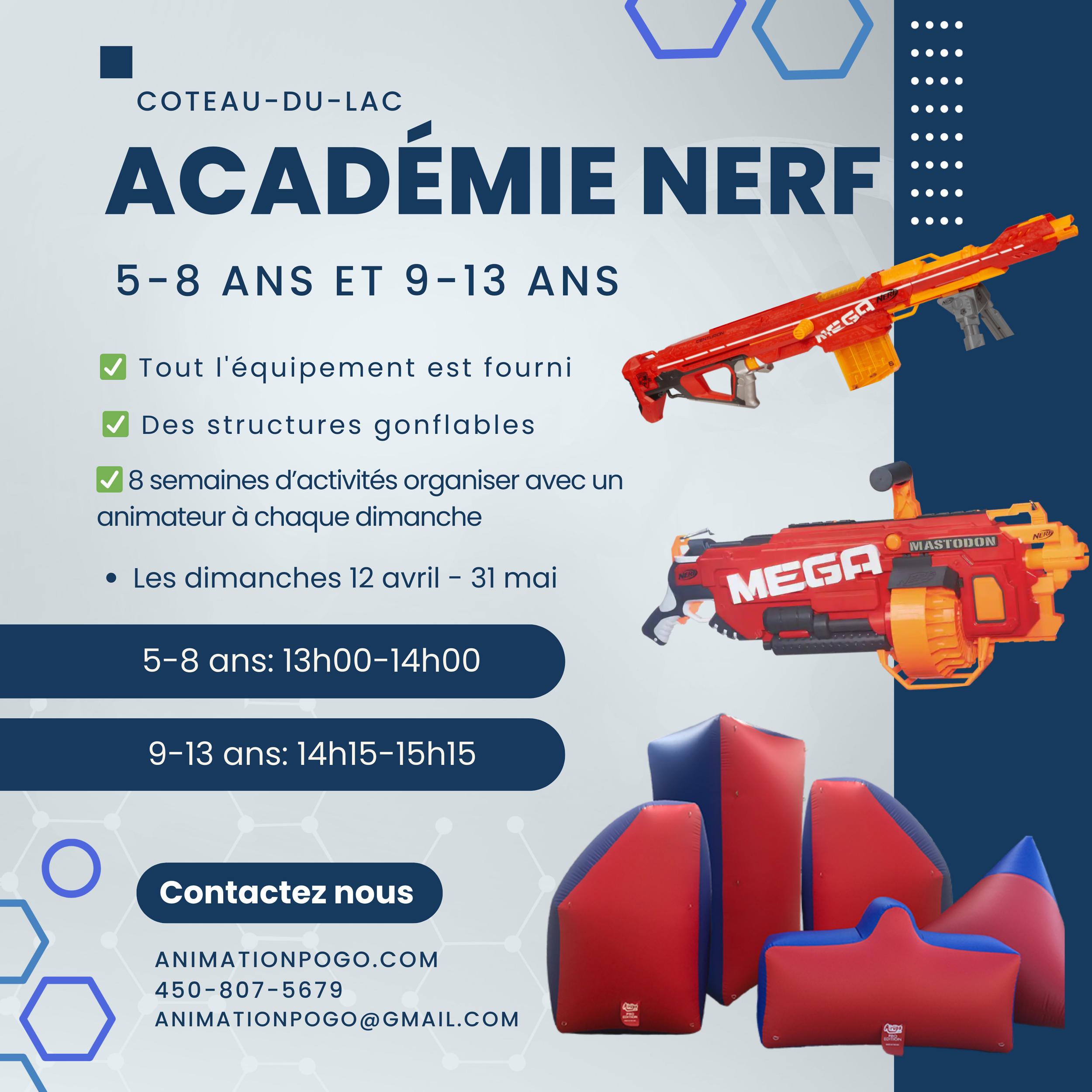 Académie Nerf - Coteau-du-Lac