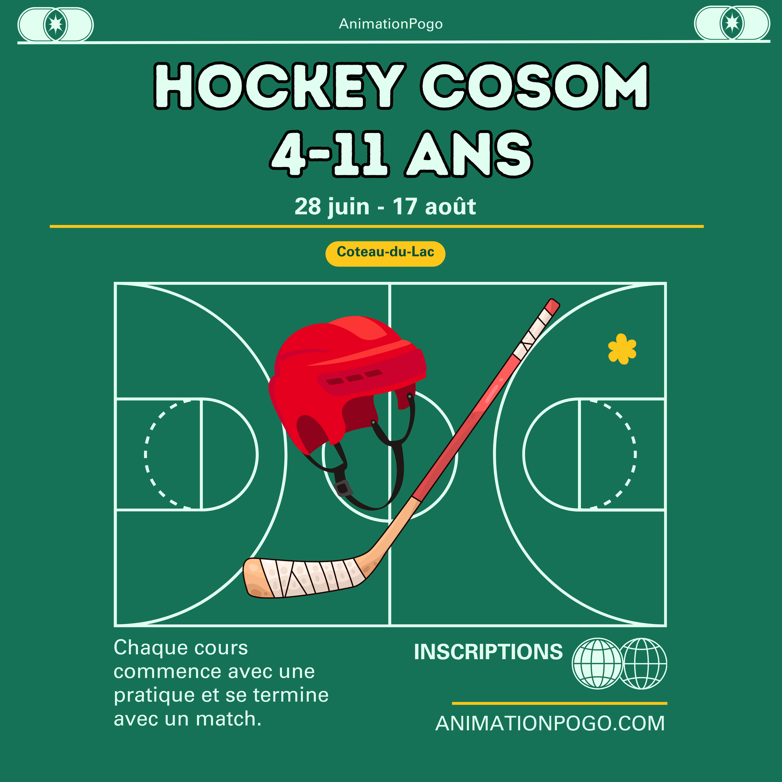 Hockey Cosom - Coteau-du-Lac - Été