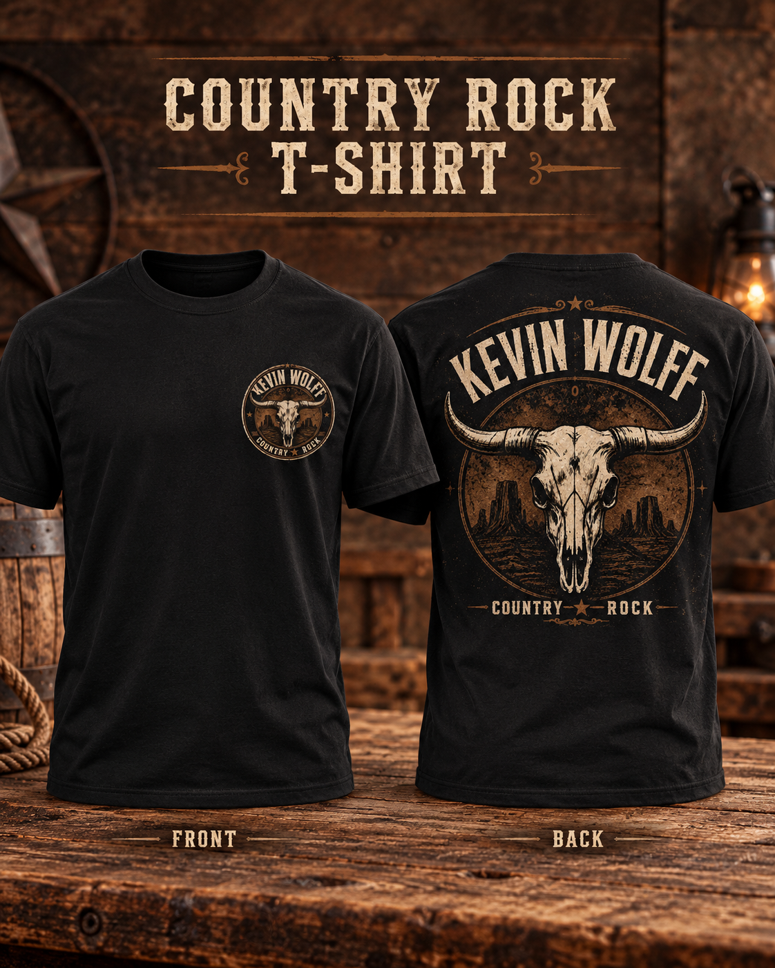 Black KW Skull Shirt