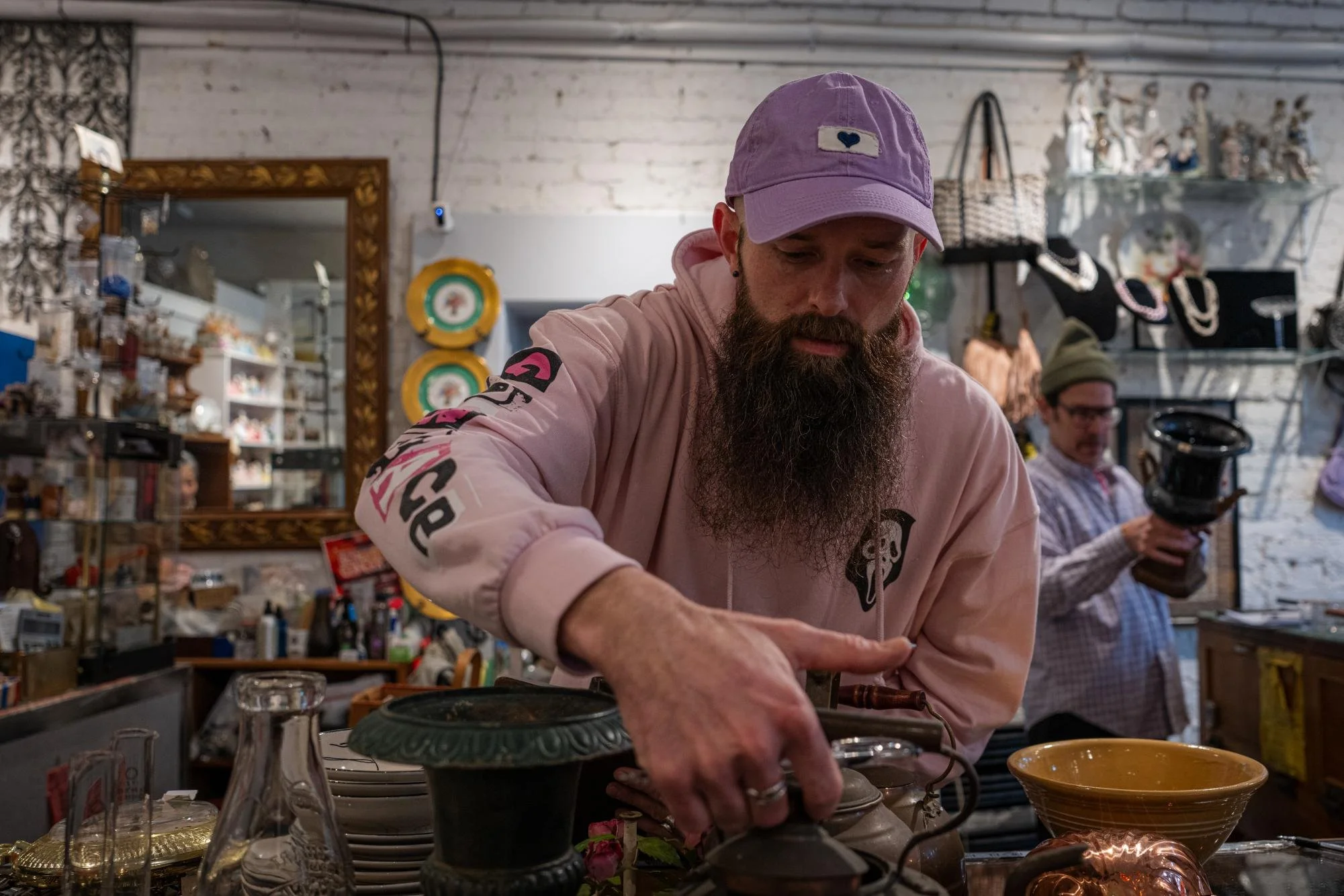 James first started working at the store almost 13 years ago. Now, he lives in Bolingbrook, Ill., but still makes the long commute to Evanston for work. He says that the vibe at the store and Okamoto keep him there.

“Everyone’s allowed to be themsel