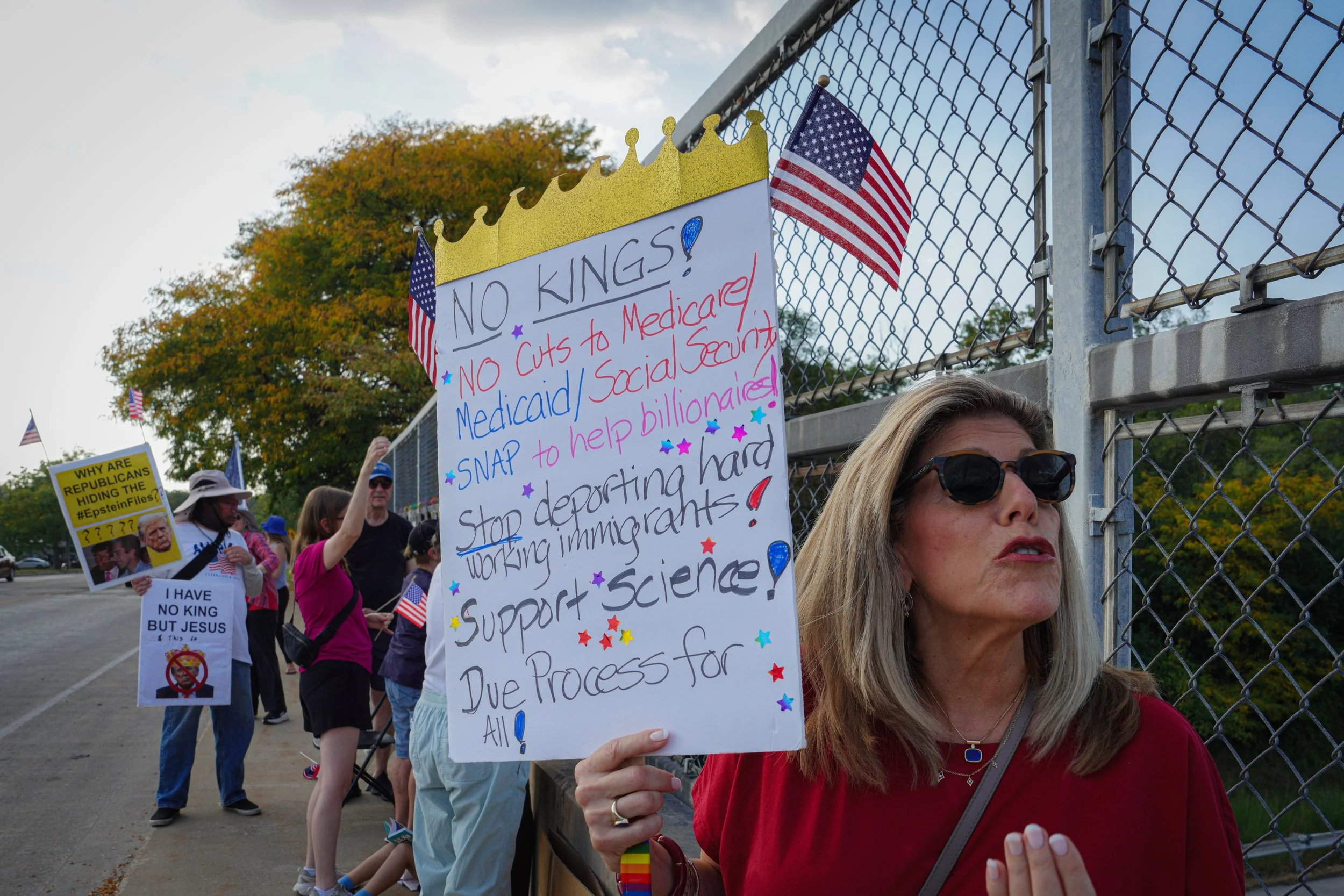 Nancy Bruski, a 2nd Ward resident, proposed the idea of protesting on the overpass.