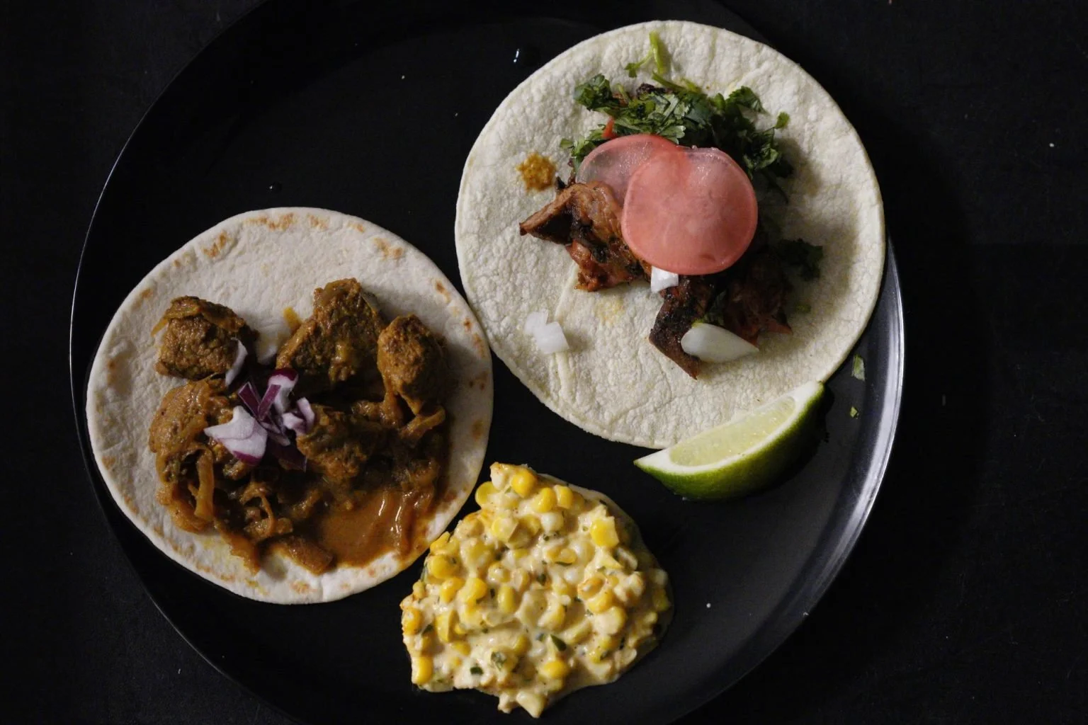 The chefs made two mains, including skirt steak and Kenyan biryani tacos.
