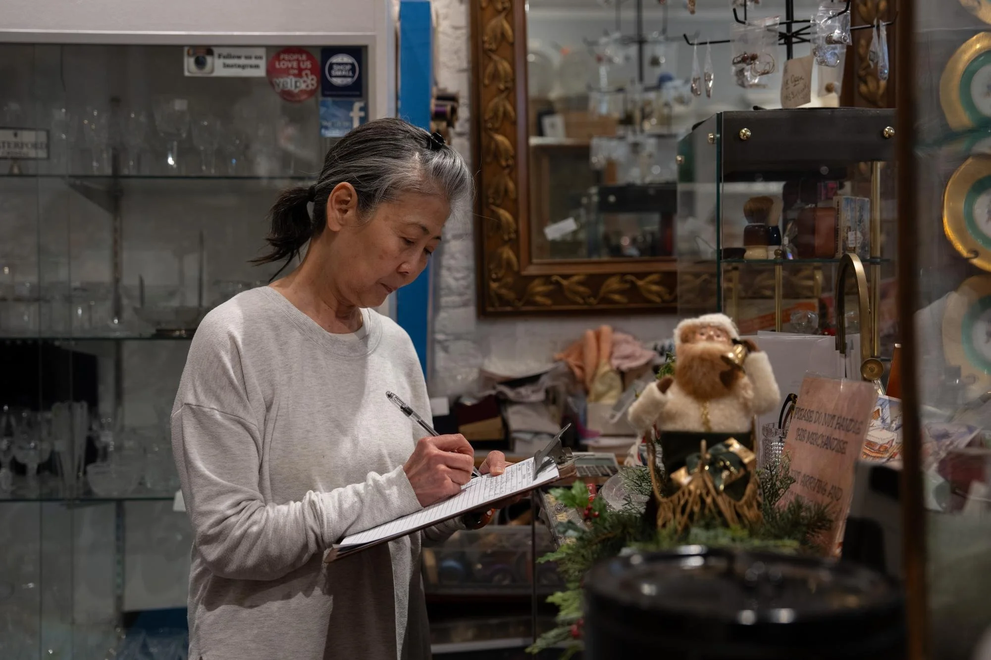 Before opening the store, Dawn Okamoto spent her weekends and leisure time at flea markets, estate sales and auctions. Then she decided to turn her passion for antiques into her job.

“Part of what I loved was the thrill of the hunt and finding thing