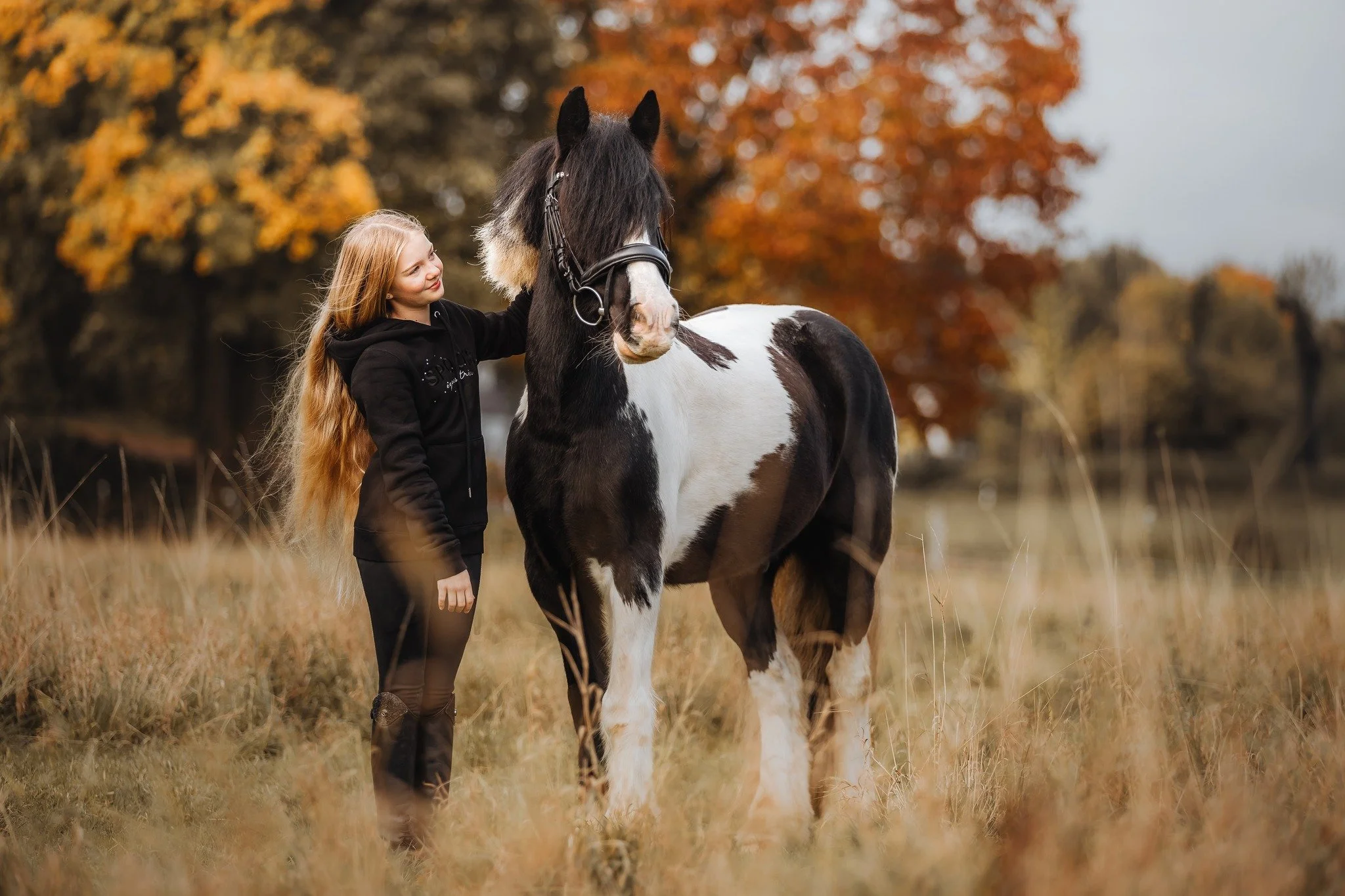 Auch wenn die Sonne sich an diesem Morgen nicht gezeigt hat, haben wir ganz viele tolle Fotos zaubern k&ouml;nnen 😍 Jedes Mal wenn ich bei der @reitschule.nachtigallental bin, finde ich andere Stellen um tolle Fotos zu machen. Hier waren es die bunt