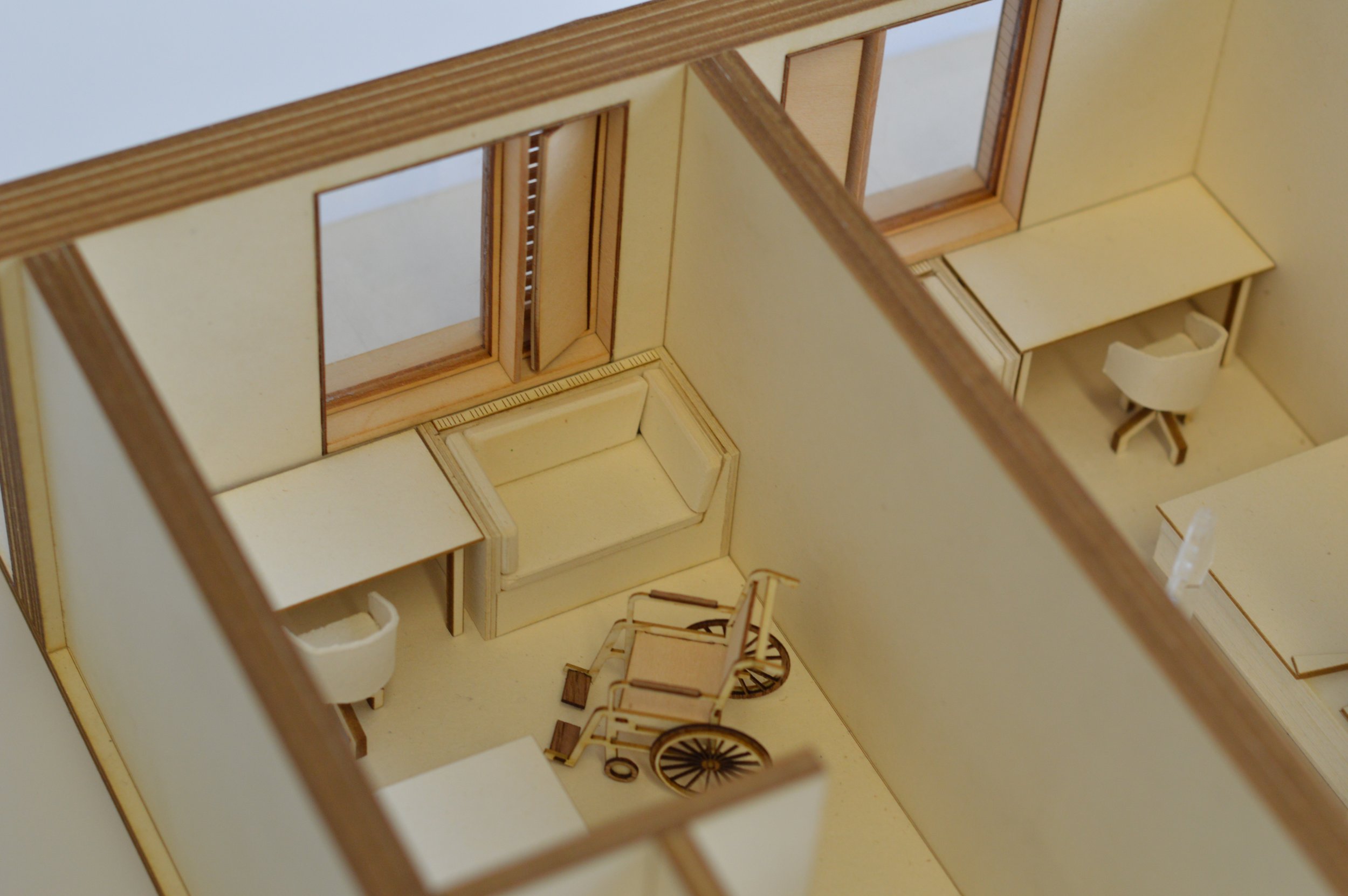 Student room sketch model