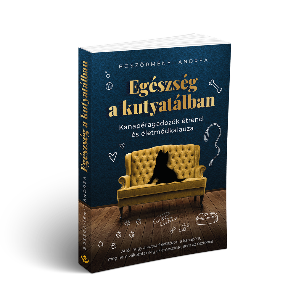 Egészség a kutyatálban – könyv borító mockup