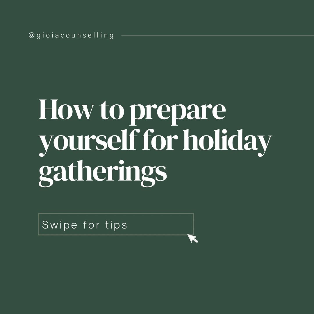 How To Prepare Yourself For Holiday Gatherings.

Sometimes we need a gentle reminder. Celebrating the holidays with family or people can be challenging for a number of reasons. Take a deep breath, you got this.