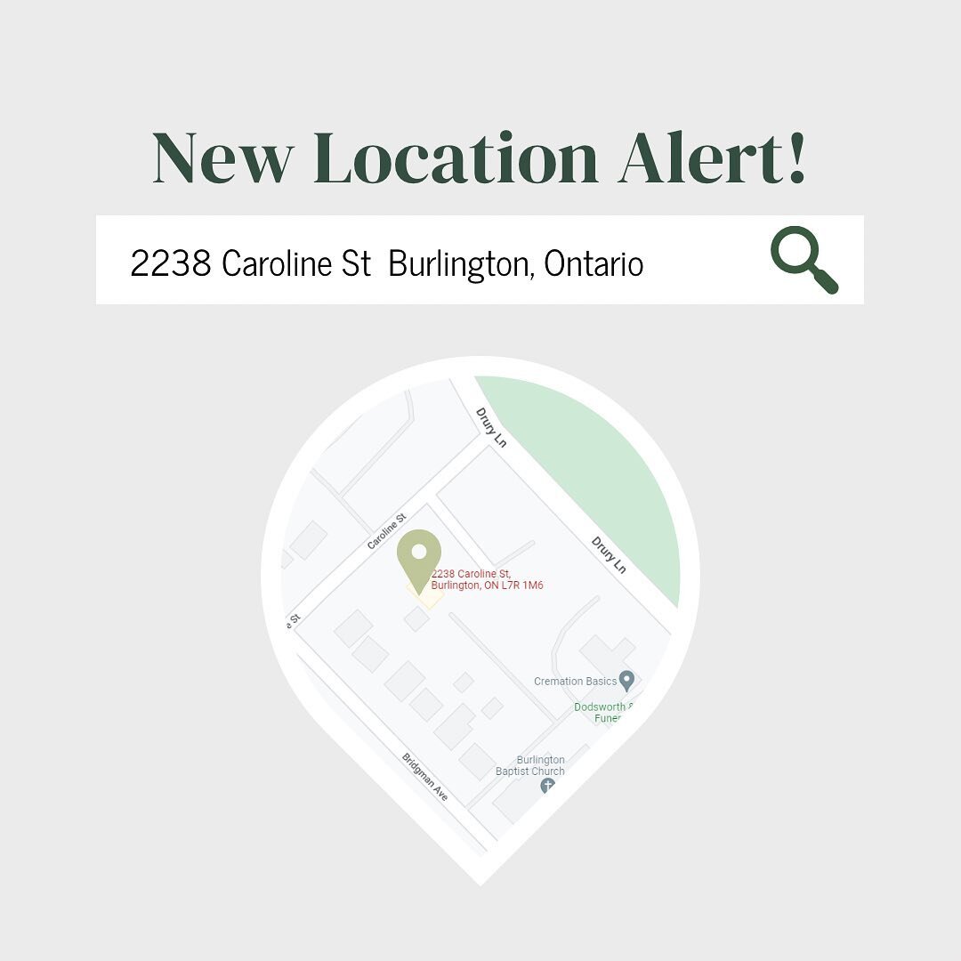 ANNOUNCEMENT!

We have found our very first home near downtown Burlington. We are so very excited to be offering in-person sessions. As of January 2023 , you will now be able to schedule your session. 

We are located in the lower level of the clinic