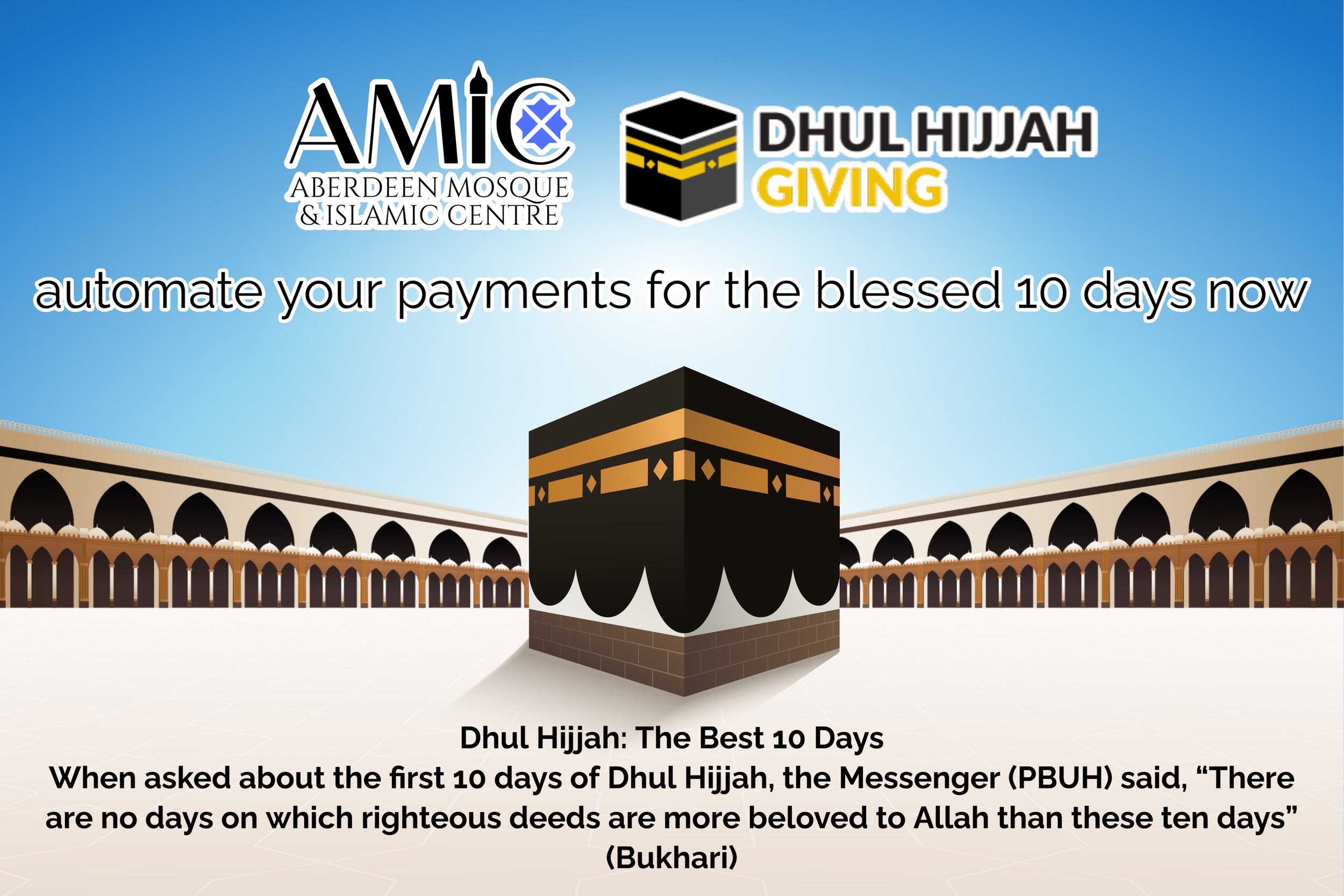 📢 AMIC - DHUL HIJJAH GIVING 