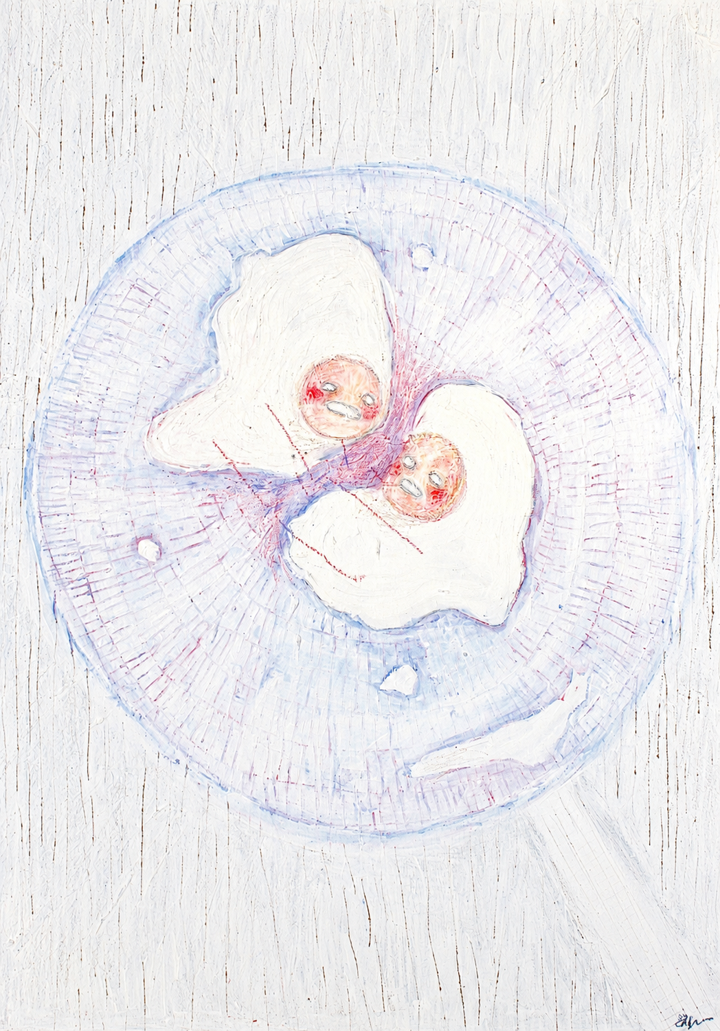 I Am Sister (2025) Acrylic on MDF, 42 x 59 cm