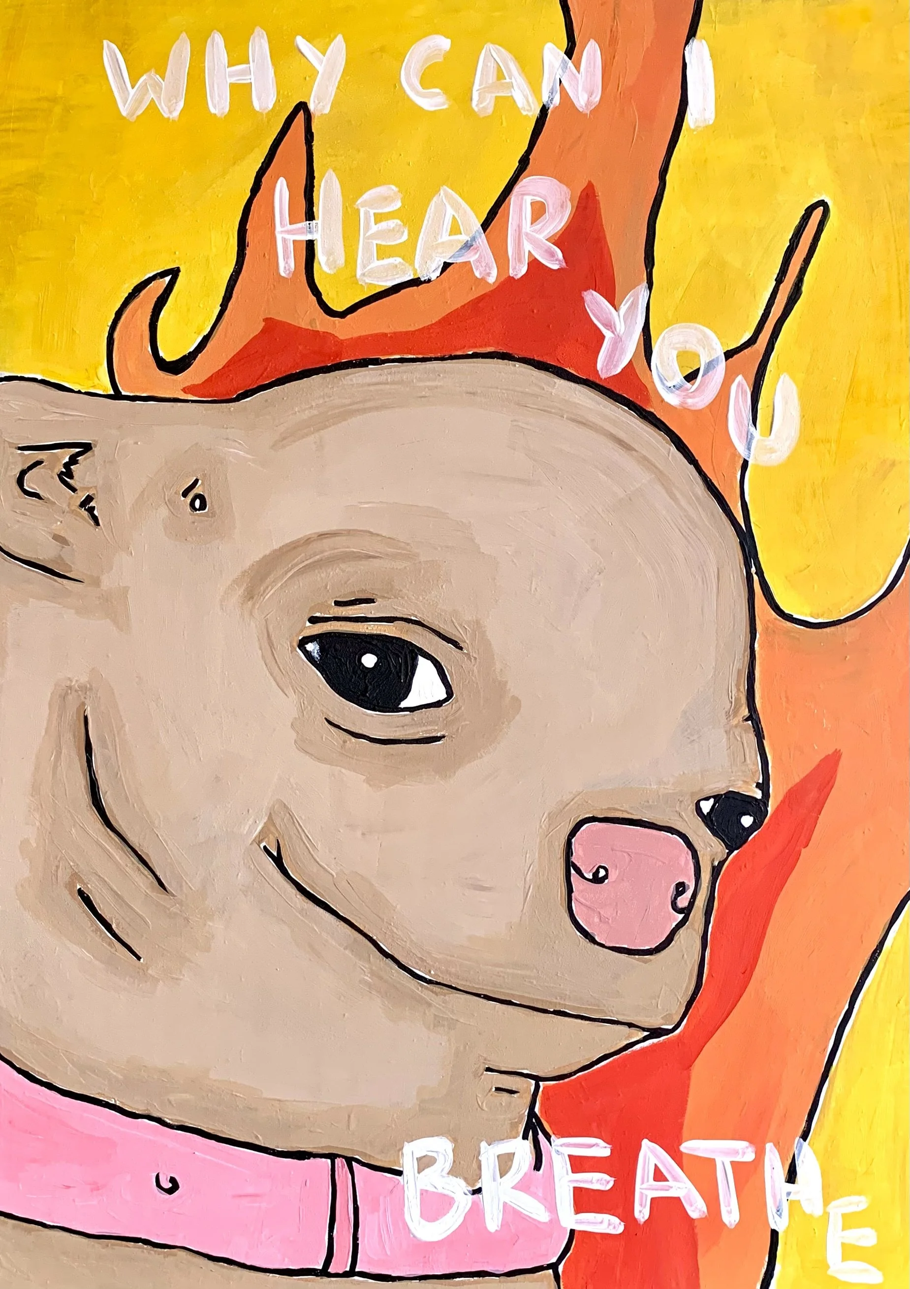 Chihuahua (2022) Acrylic on MDF, 42 x 59 cm