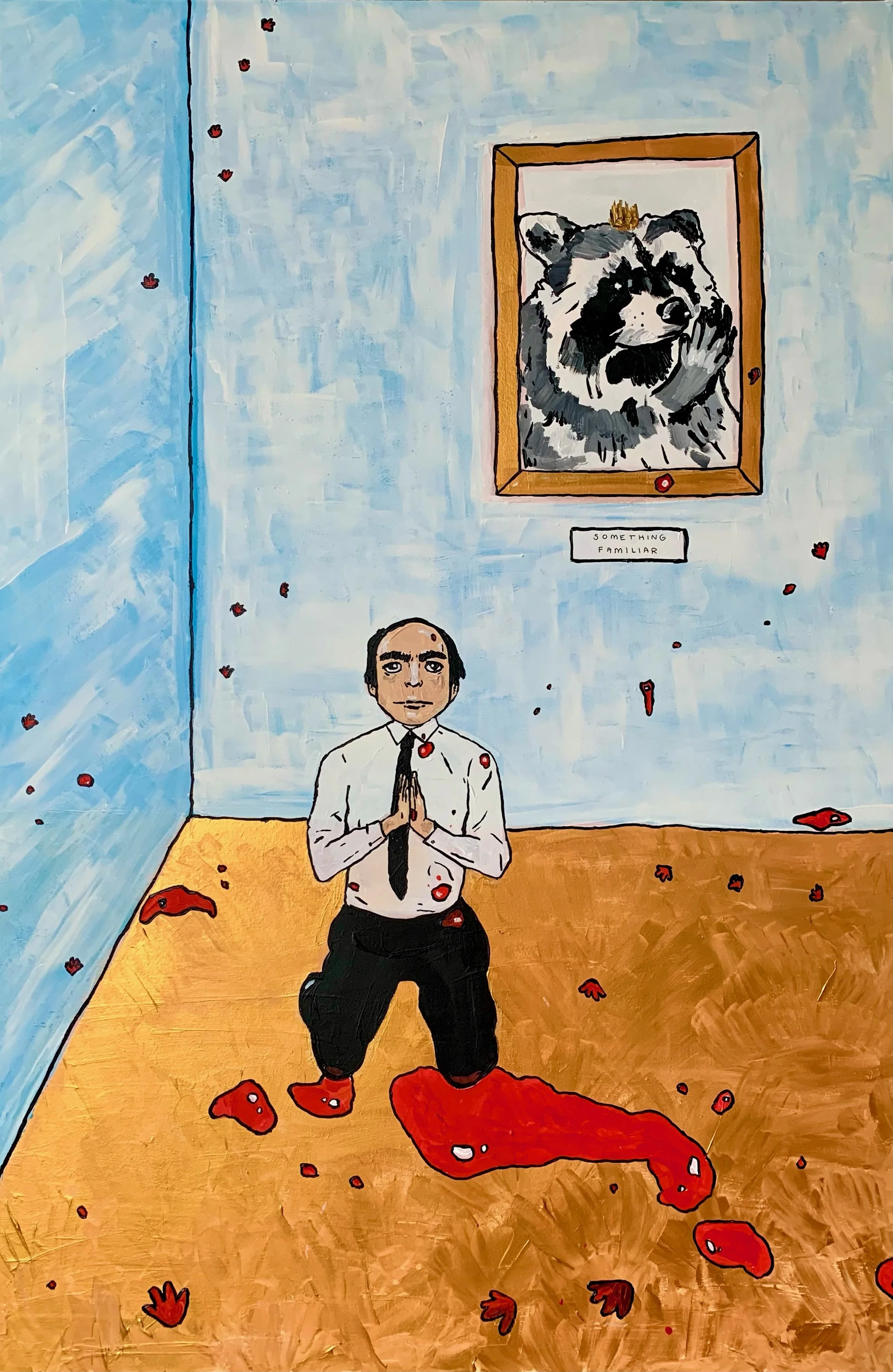 This Man Is Not Sorry (2021) Acrylic on MDF,  92 x 61 cm