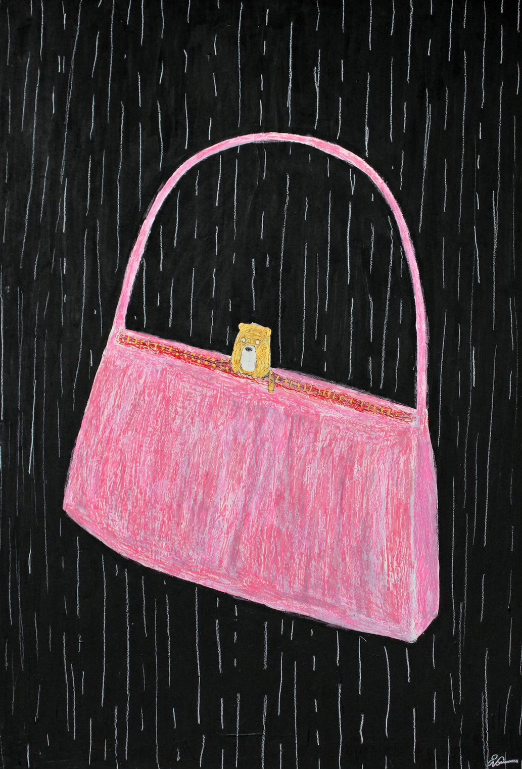 I Attract (2025) Acrylic on MDF, 59 x 84 cm 