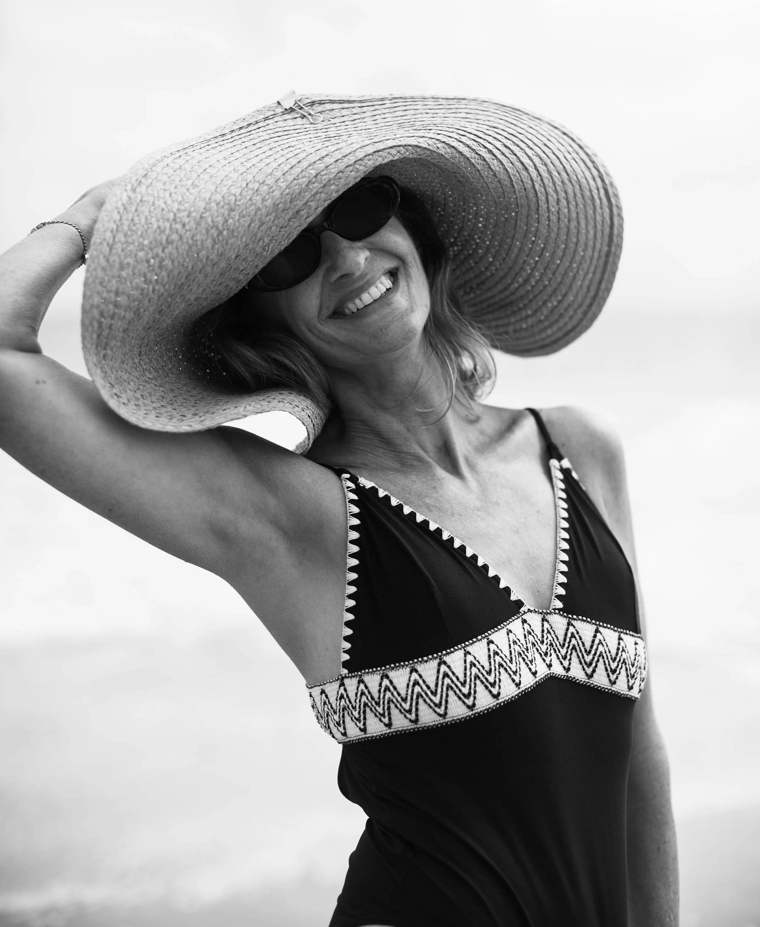 Meryl smiling in hat B&W.jpg