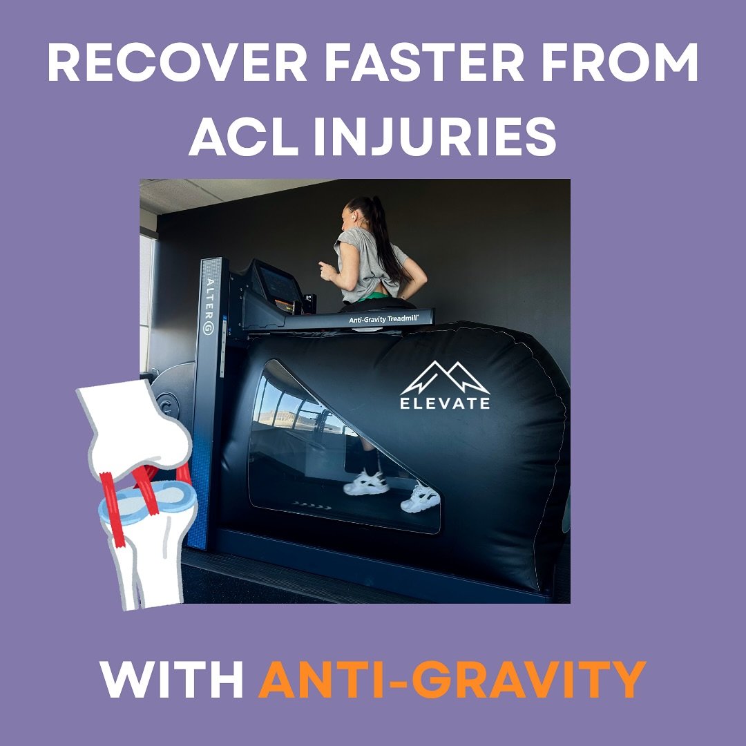 🚀 ACL injury? We&rsquo;ve got your back (and your knee). 💪

Rehabbing an ACL tear doesn&rsquo;t have to mean months of pain and setbacks. At Elevate, we&rsquo;re using the anti-gravity treadmill to help you recover faster, safer, and with more conf