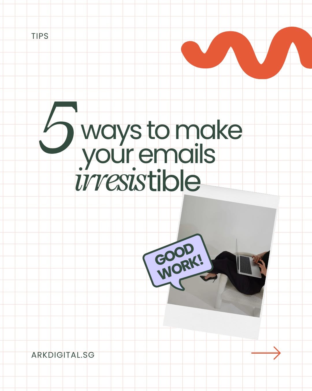 Make your emails impossible to ignore! ✉️

From grabbing attention in the subject line to writing content your readers actually care about, these 5 simple email tips help your messages get opened, read, and acted on. Keep them friendly, valuable, and