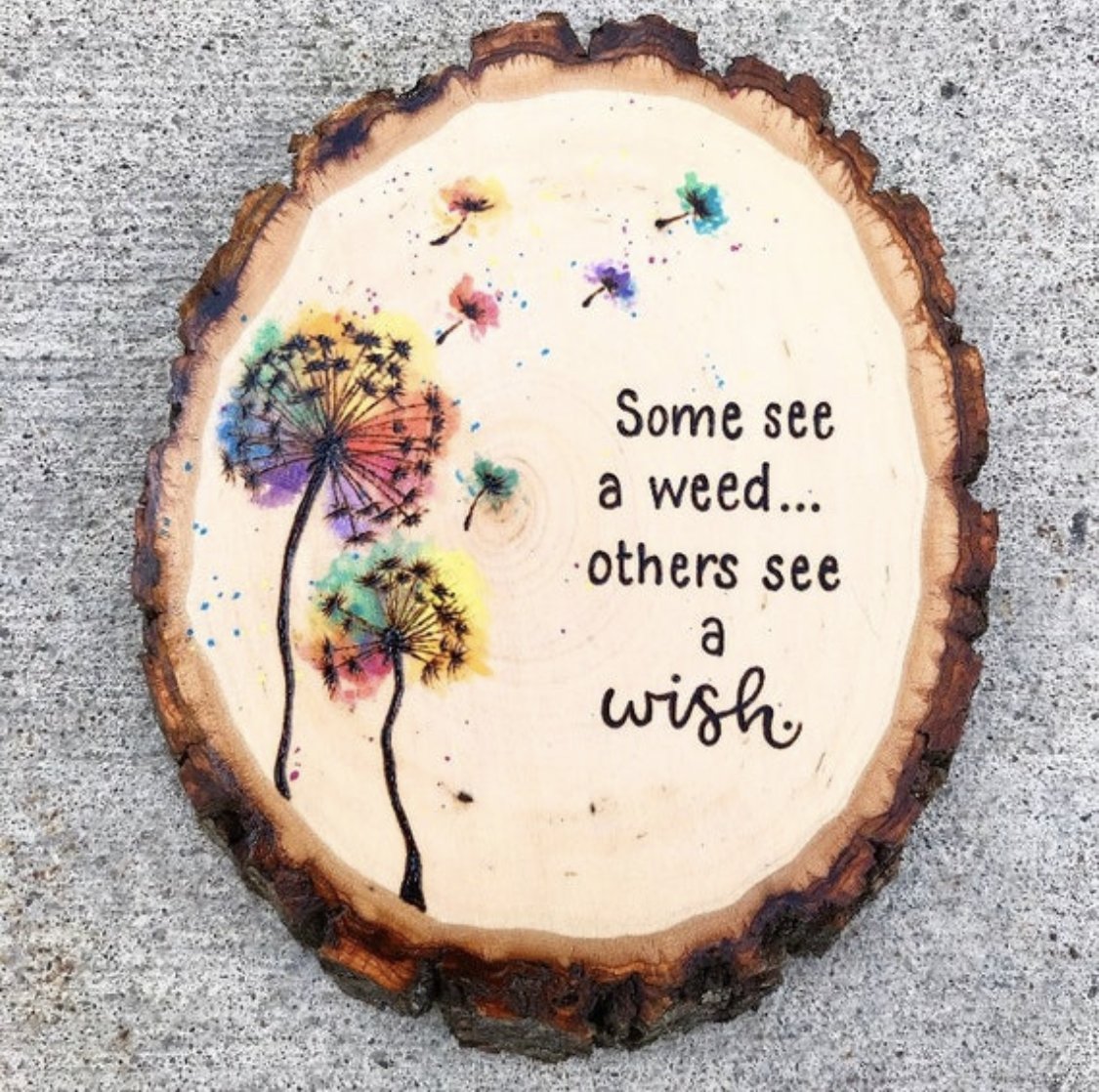 Rainbow Dandelion Wish