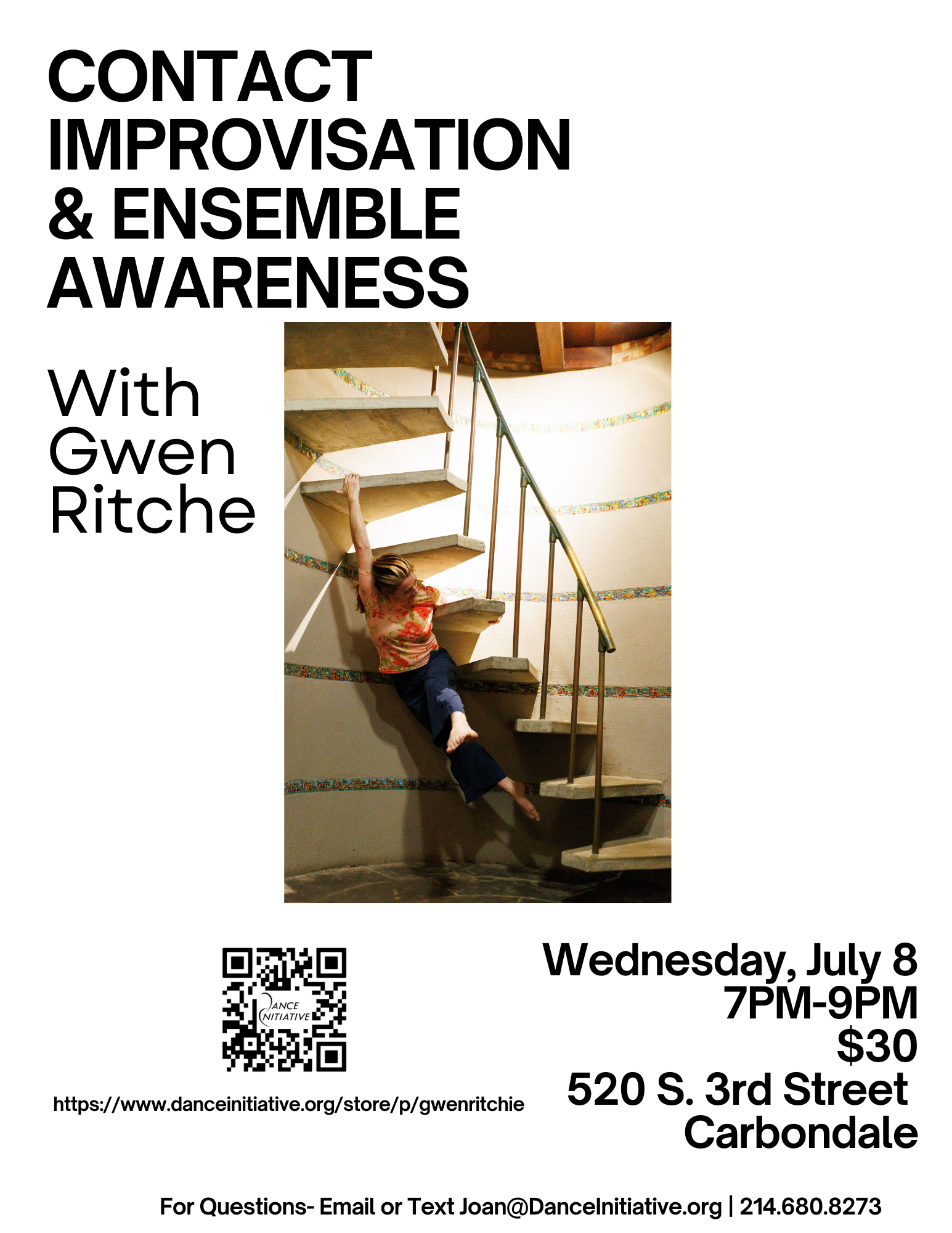 CANCELLED Contact Improvisation &amp; Ensemble Awareness with Gwen Ritchie