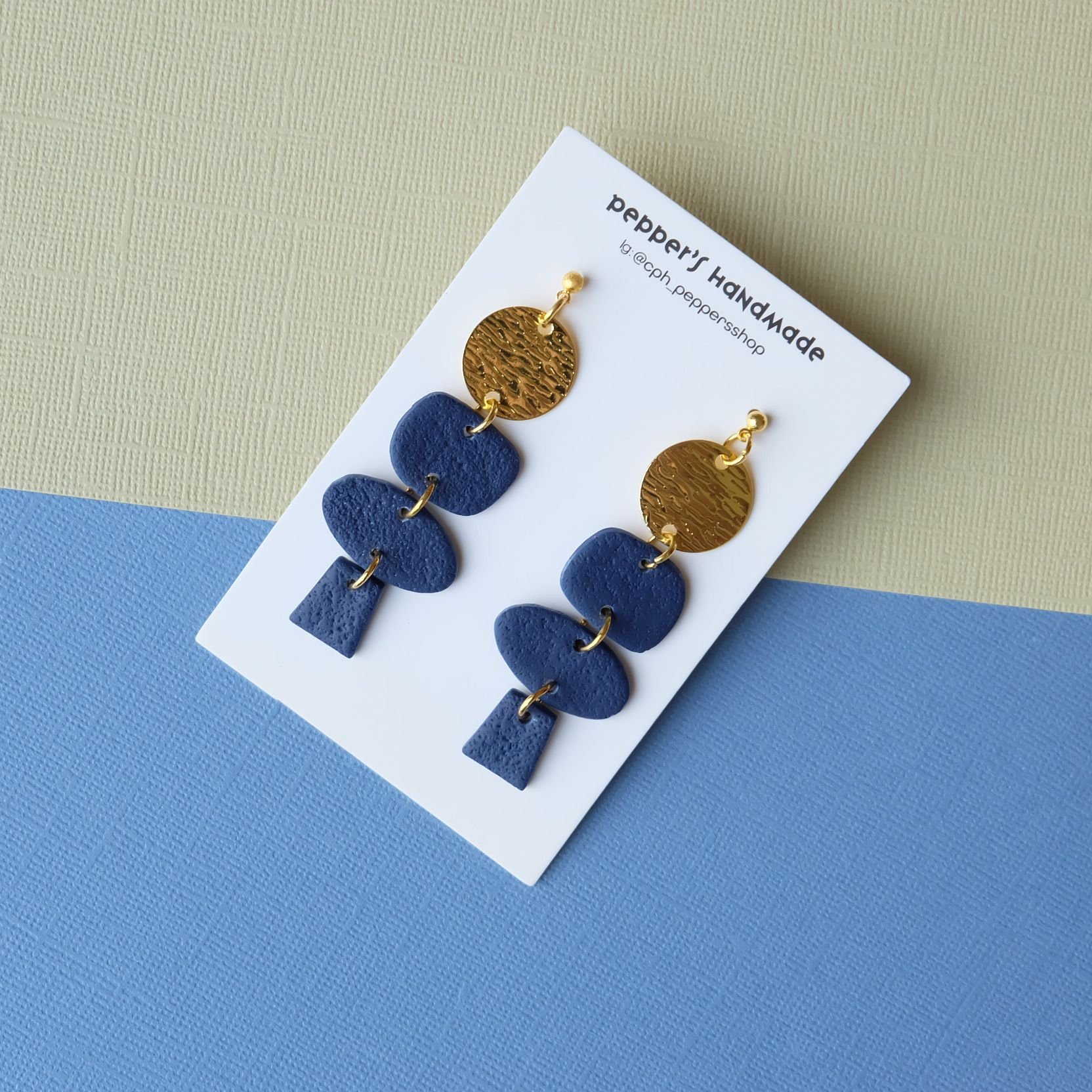 Night Blue Clay earrings