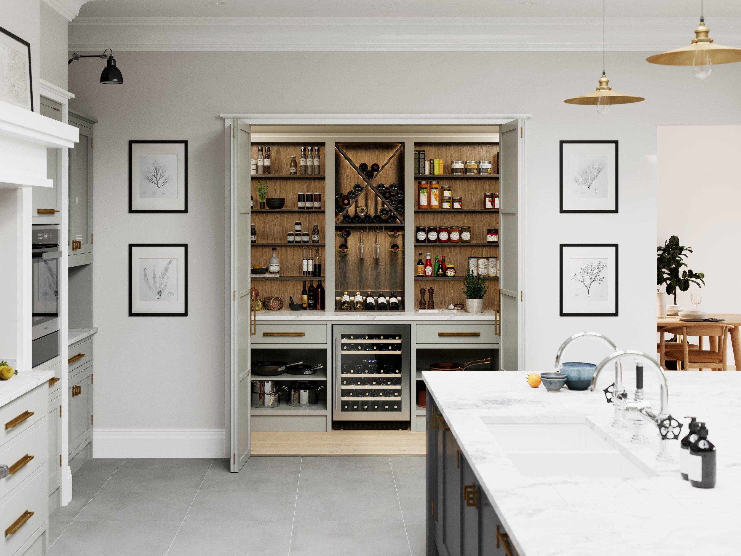 Modern shaker - Charlie Kingham bespoke kitchens