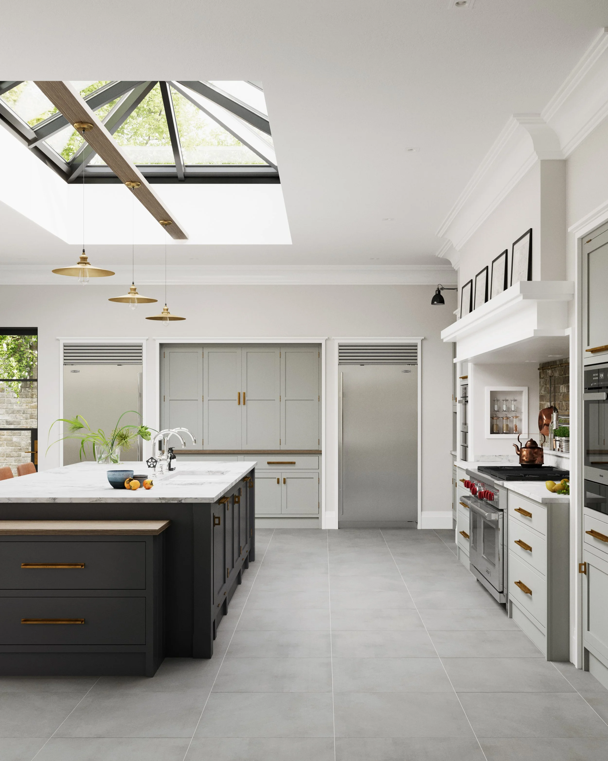 Modern shaker - Charlie Kingham bespoke kitchens